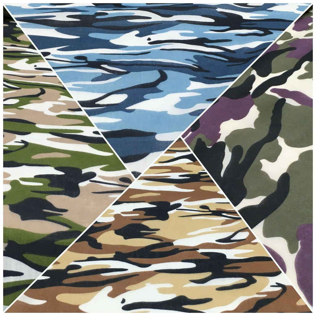 Army Military Camouflage  Polycotton Fabric 110cm Wide MS1352 Mtex