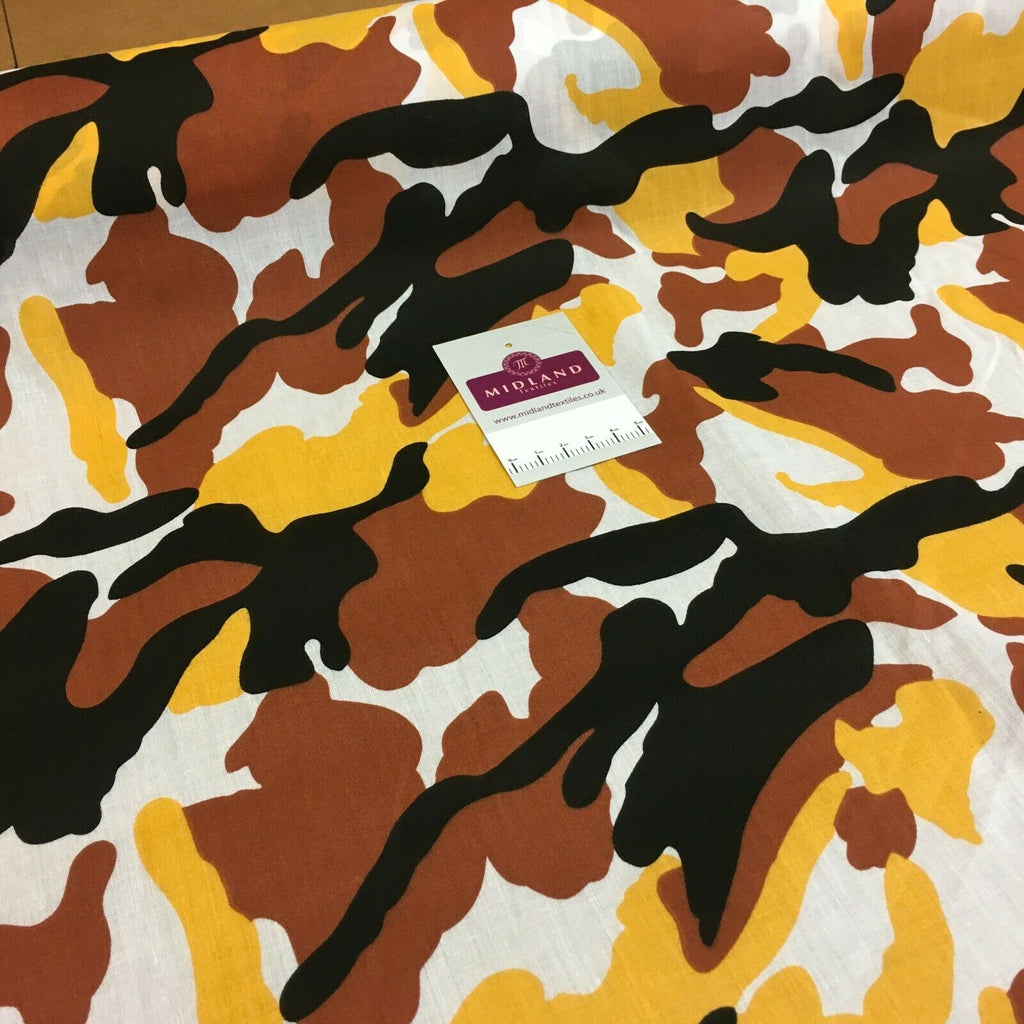 Army Military Camouflage  Polycotton Fabric 110cm Wide MS1352 Mtex