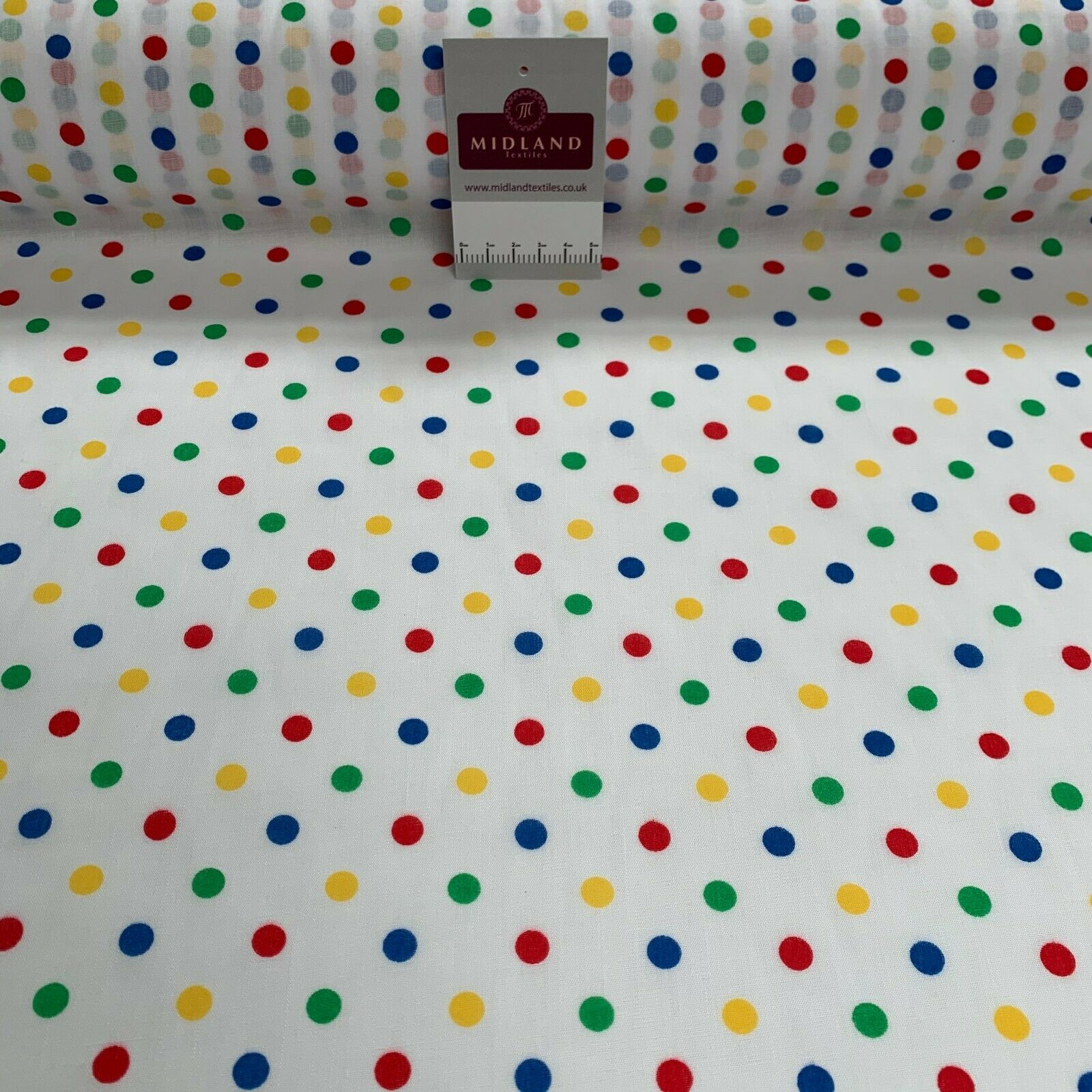 Pea Spot Dot print polycotton Fabric 110cm Wide MS1351 Mtex Mask Fabric