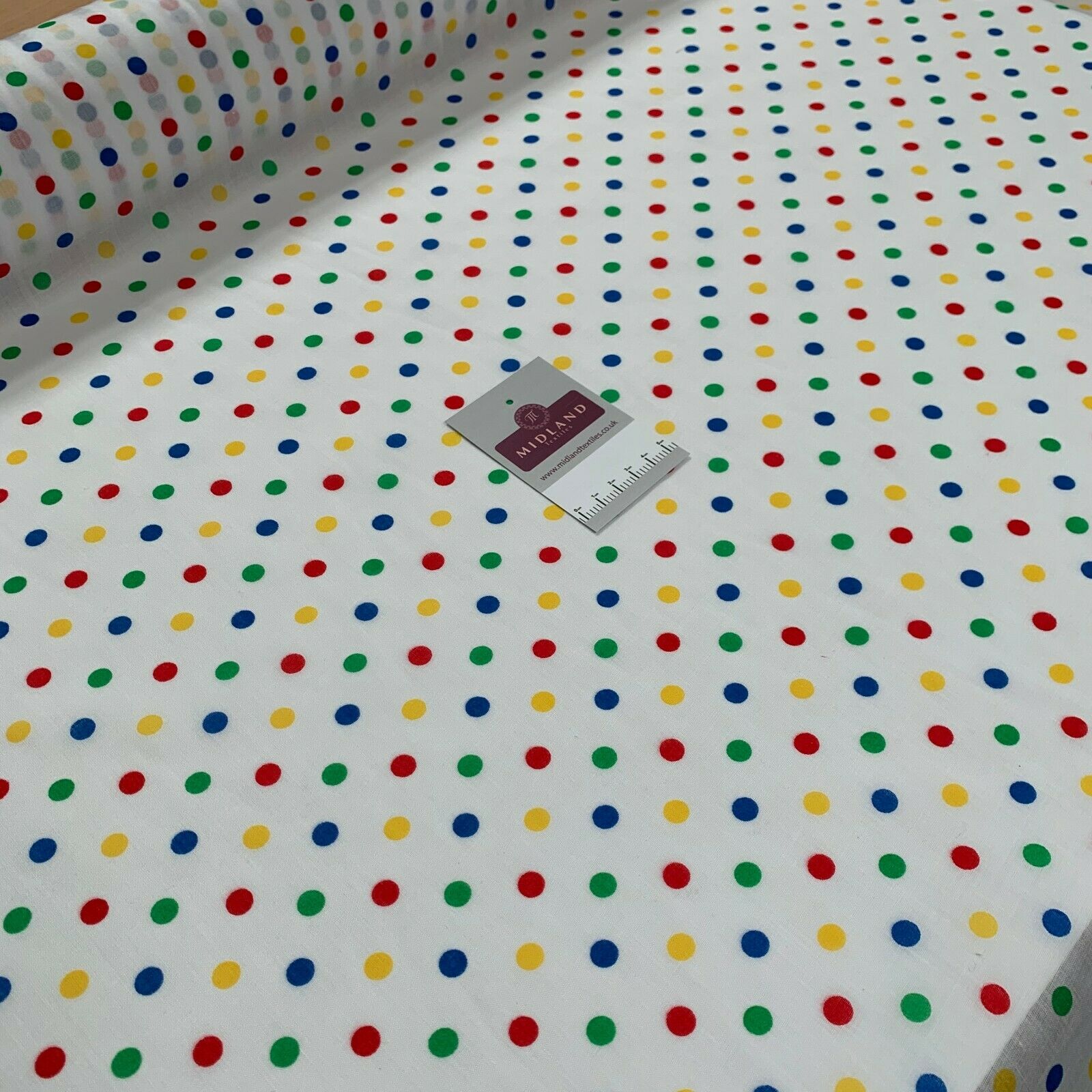 Pea Spot Dot print polycotton Fabric 110cm Wide MS1351 Mtex Mask Fabric