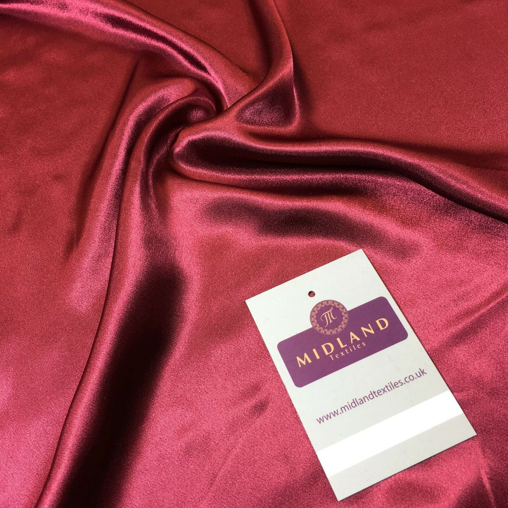 Silky Liquid Satin Fabric Plain Dress Fabric 150cm Wide 60