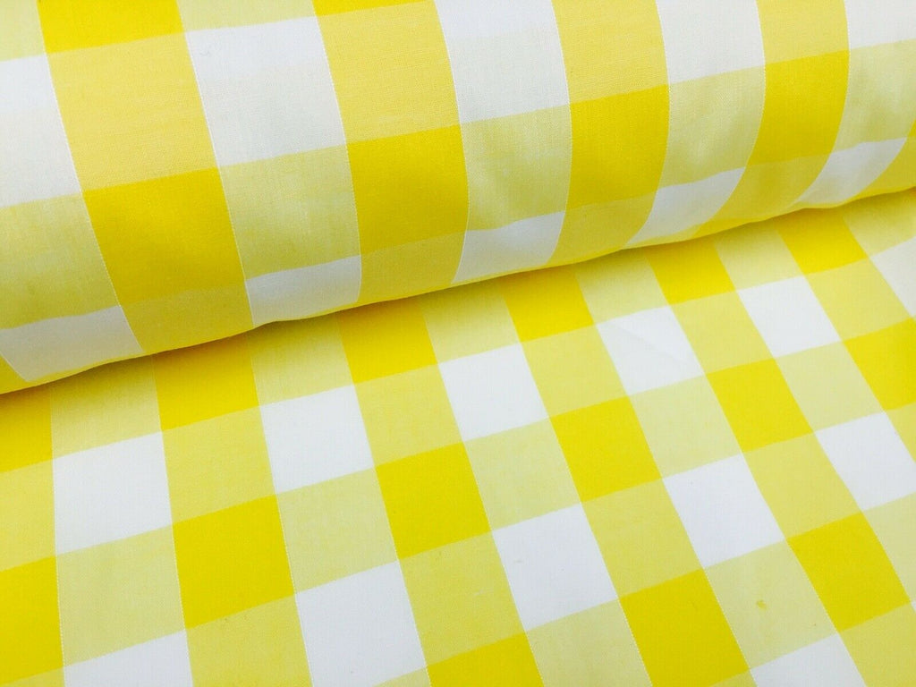 Timeless 1-inch Gingham Check Polycotton Fabric - 44