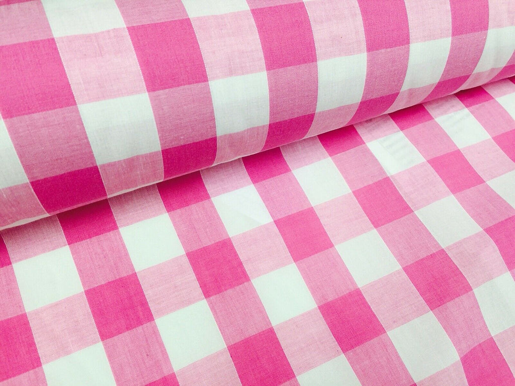 Timeless 1-inch Gingham Check Polycotton Fabric - 44