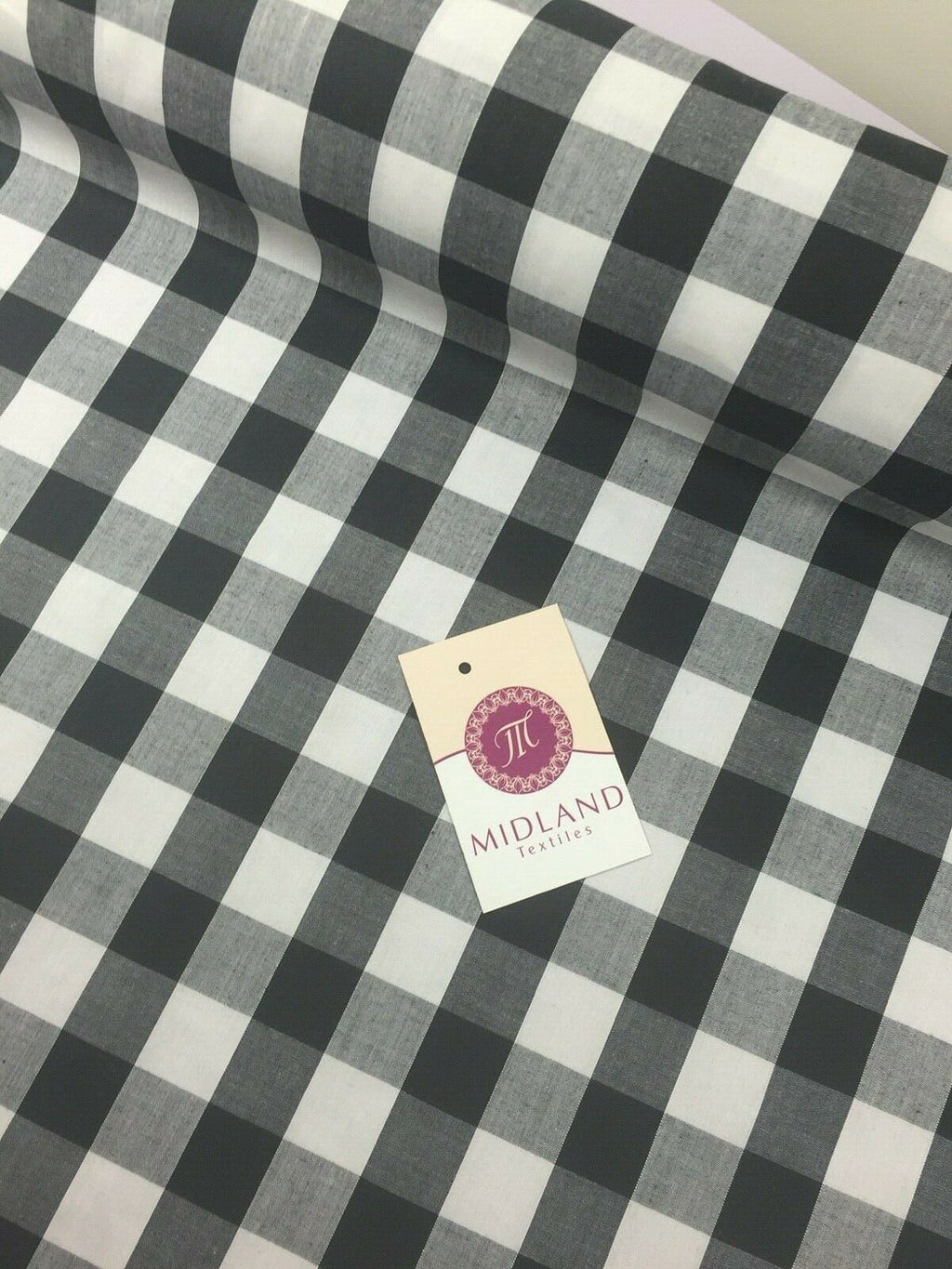 Timeless 1-inch Gingham Check Polycotton Fabric - 44