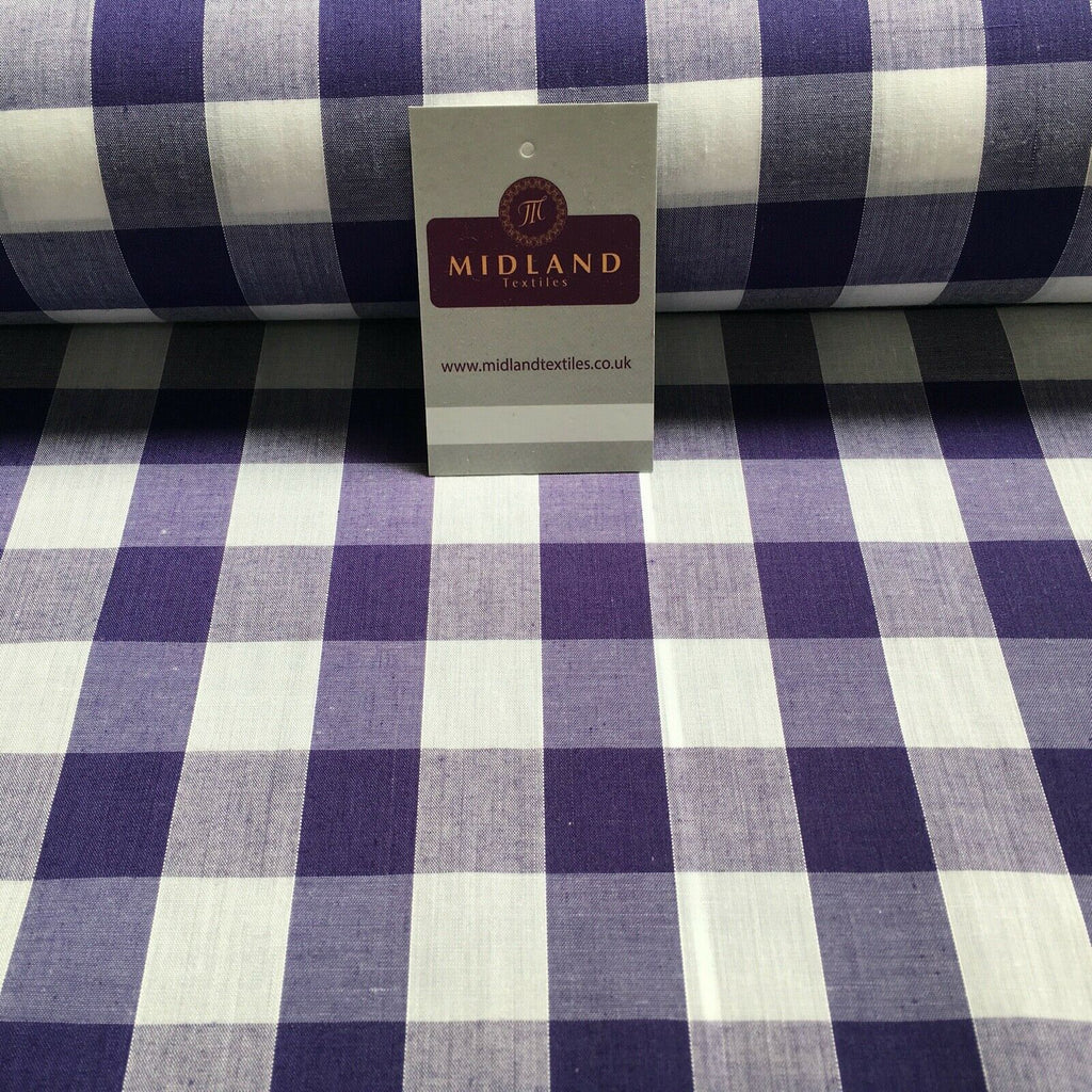 Timeless 1-inch Gingham Check Polycotton Fabric - 44