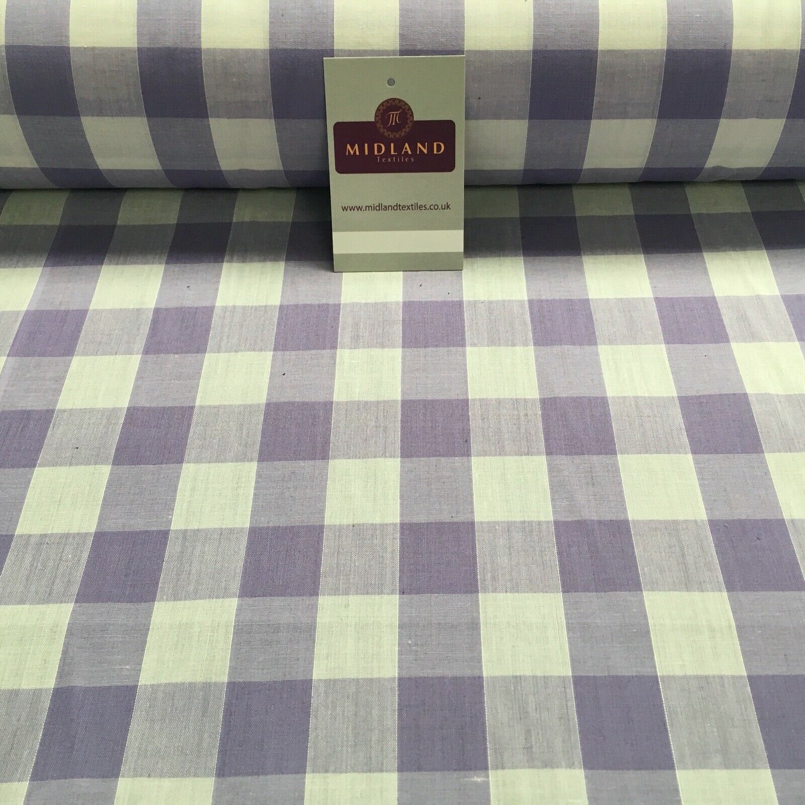 Timeless 1-inch Gingham Check Polycotton Fabric - 44' Wide - M31 Mtex