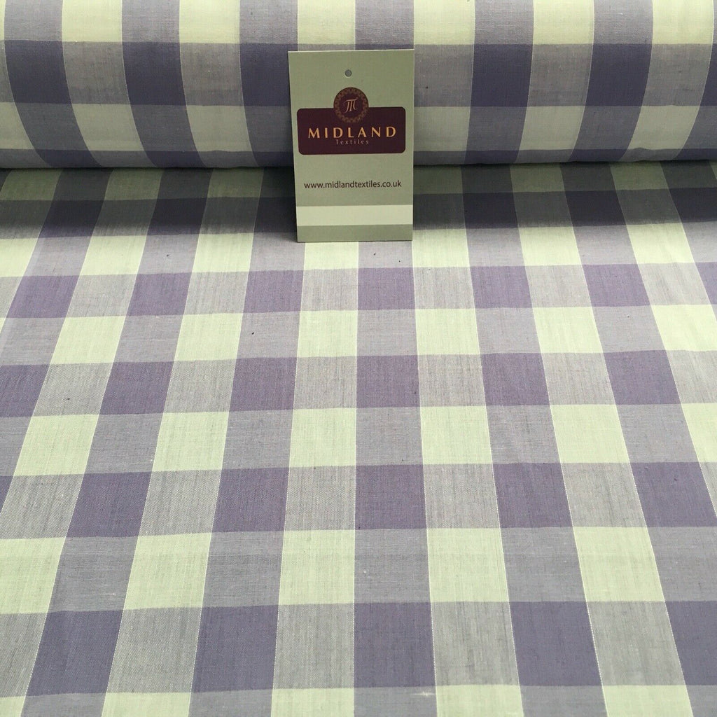 Timeless 1-inch Gingham Check Polycotton Fabric - 44