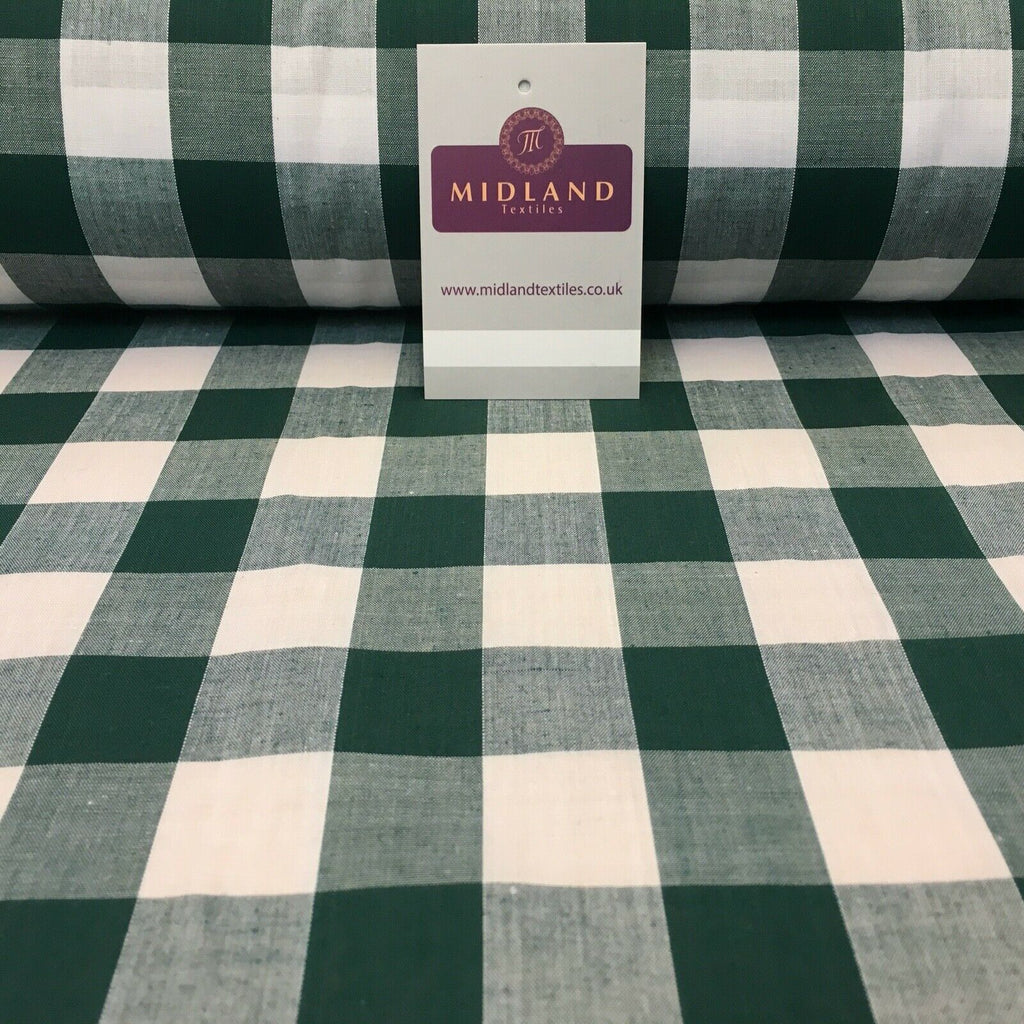 Timeless 1-inch Gingham Check Polycotton Fabric - 44