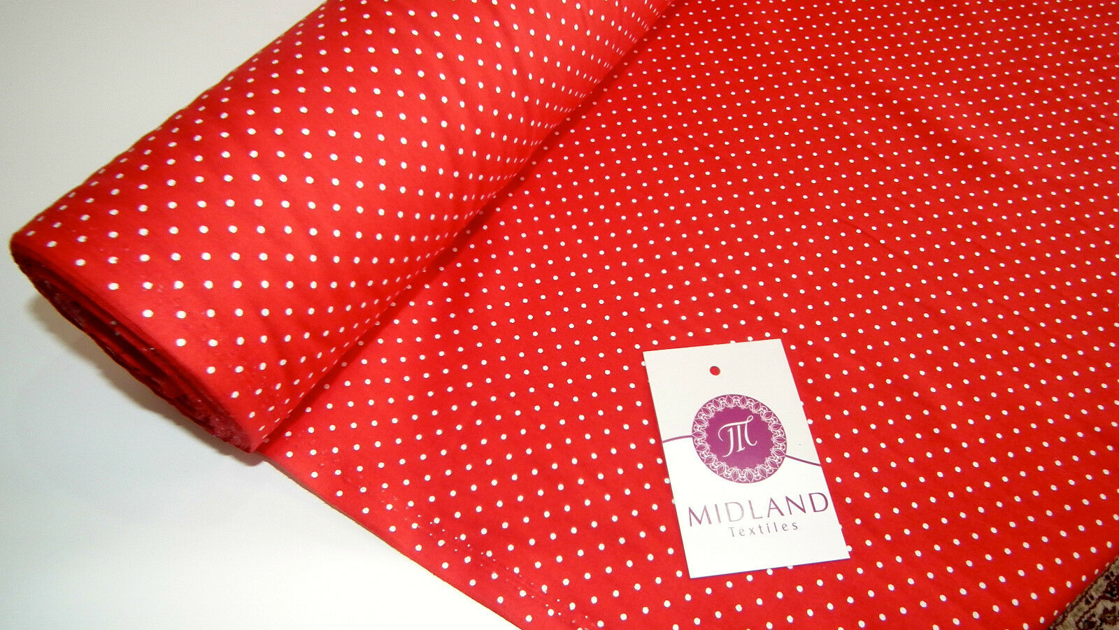Mini 2mm Polka Dot 100% Cotton Poplin mask Fabric 44' M20 Mtex