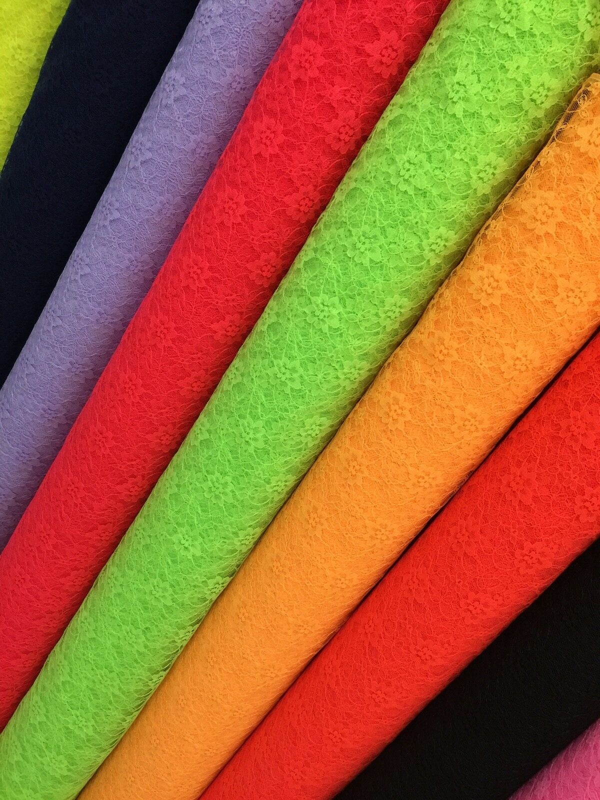 Floral Lace Net Fabric (Per Metre) Midtex  45' Wide M184