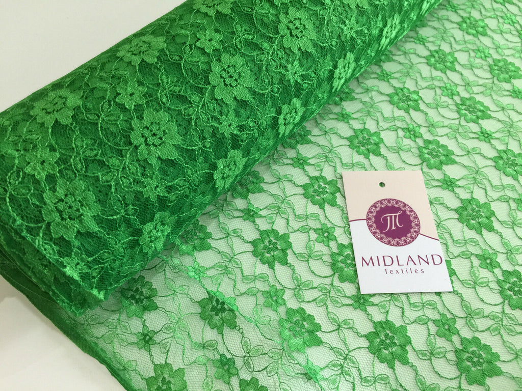 Floral Lace Net Fabric (Per Metre) Midtex  45