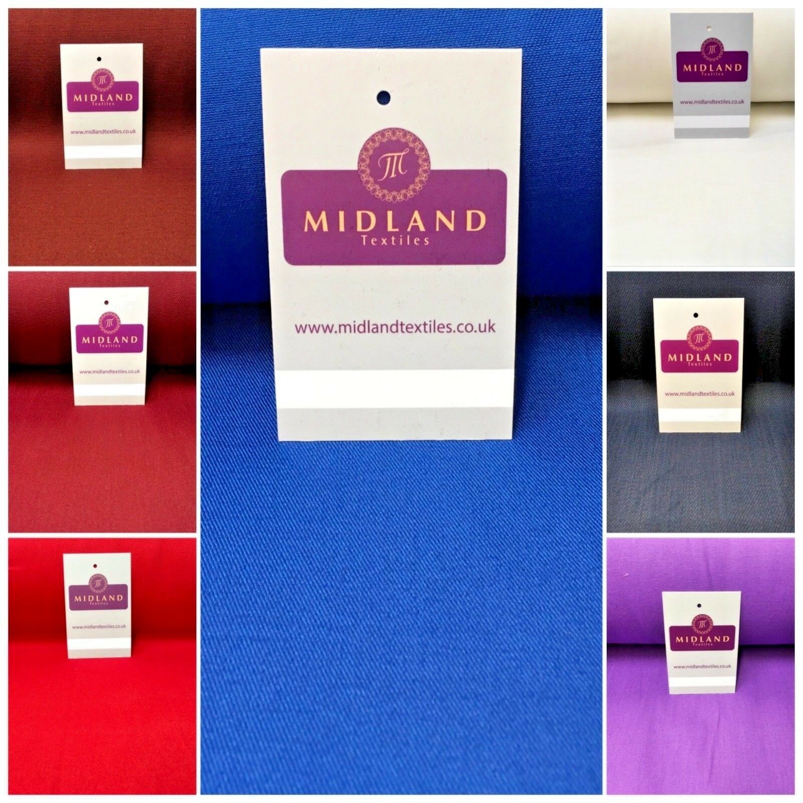 Heavy Plain 100% Cotton Drill Fabric for Uniforms & Work wear 58