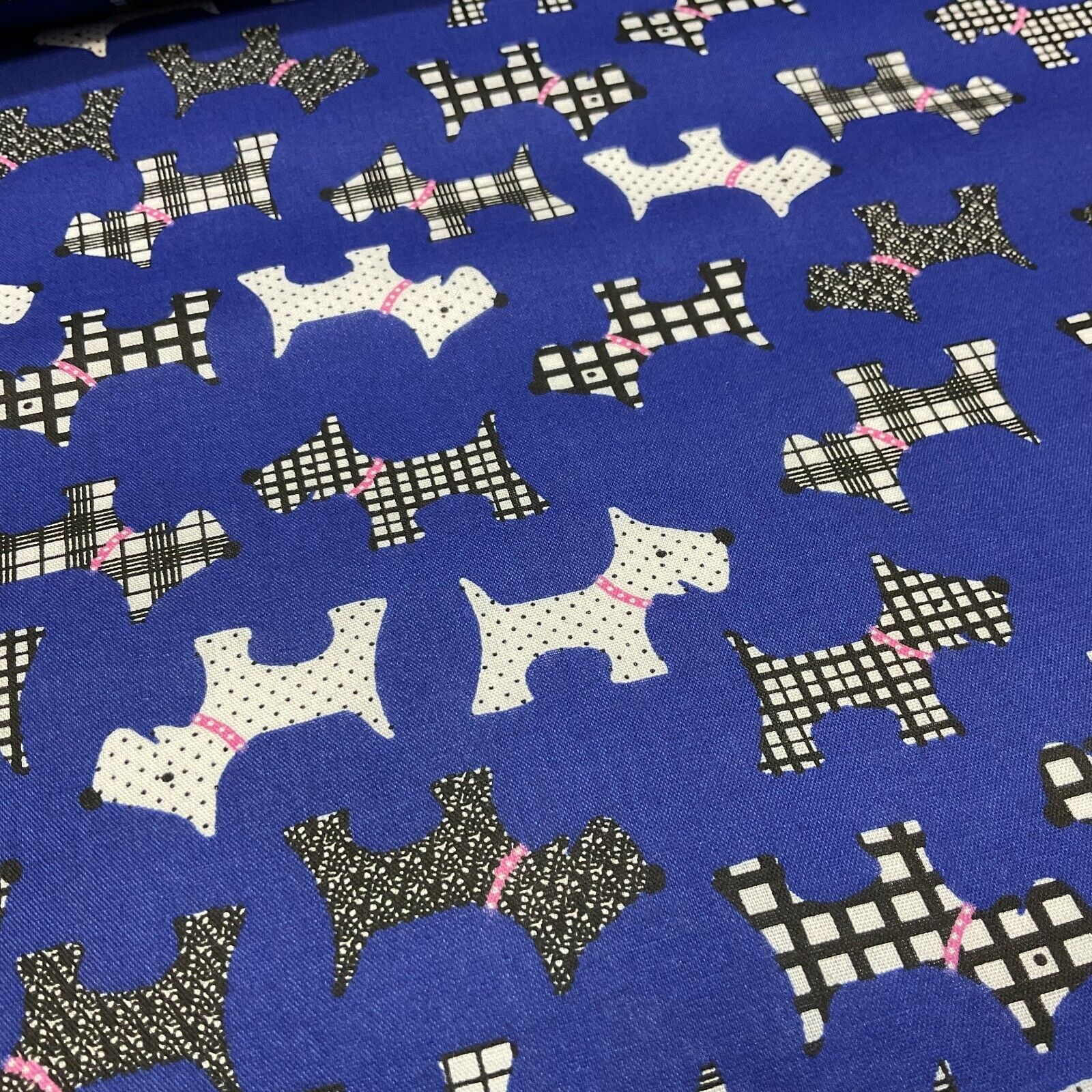 Scottie Dog Children's Poly cotton printed lightweight fabric M1640