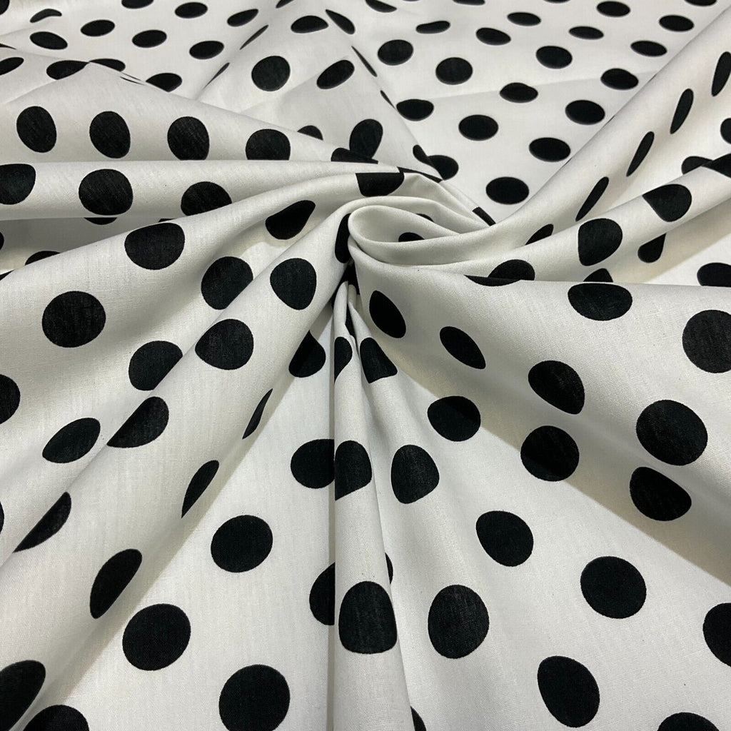 Soft Touch 100% Cotton Polka dot spot dotted printed dress fabric M1648