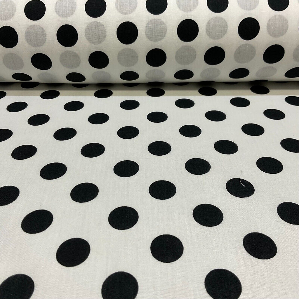 Soft Touch 100% Cotton Polka dot spot dotted printed dress fabric M1648