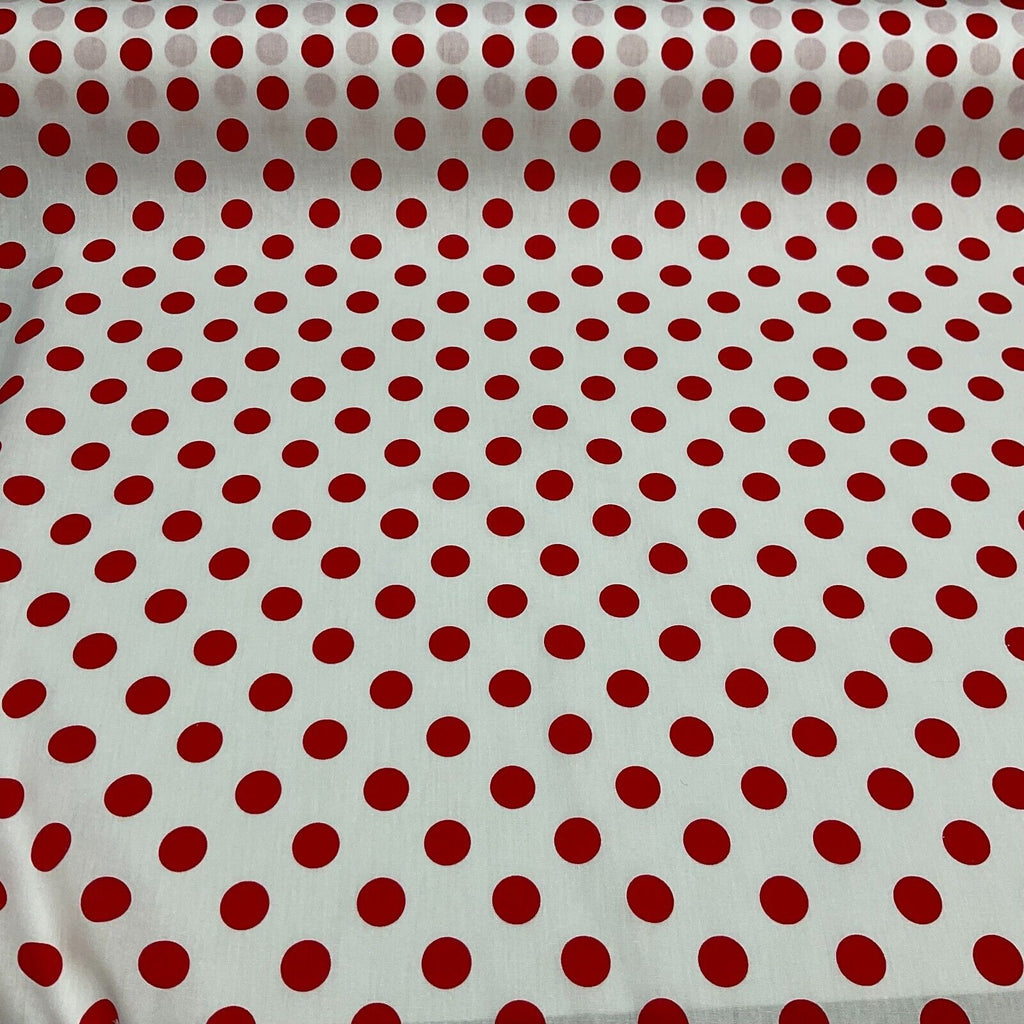 Soft Touch 100% Cotton Polka dot spot dotted printed dress fabric M1648