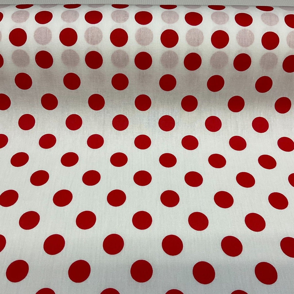 Soft Touch 100% Cotton Polka dot spot dotted printed dress fabric M1648