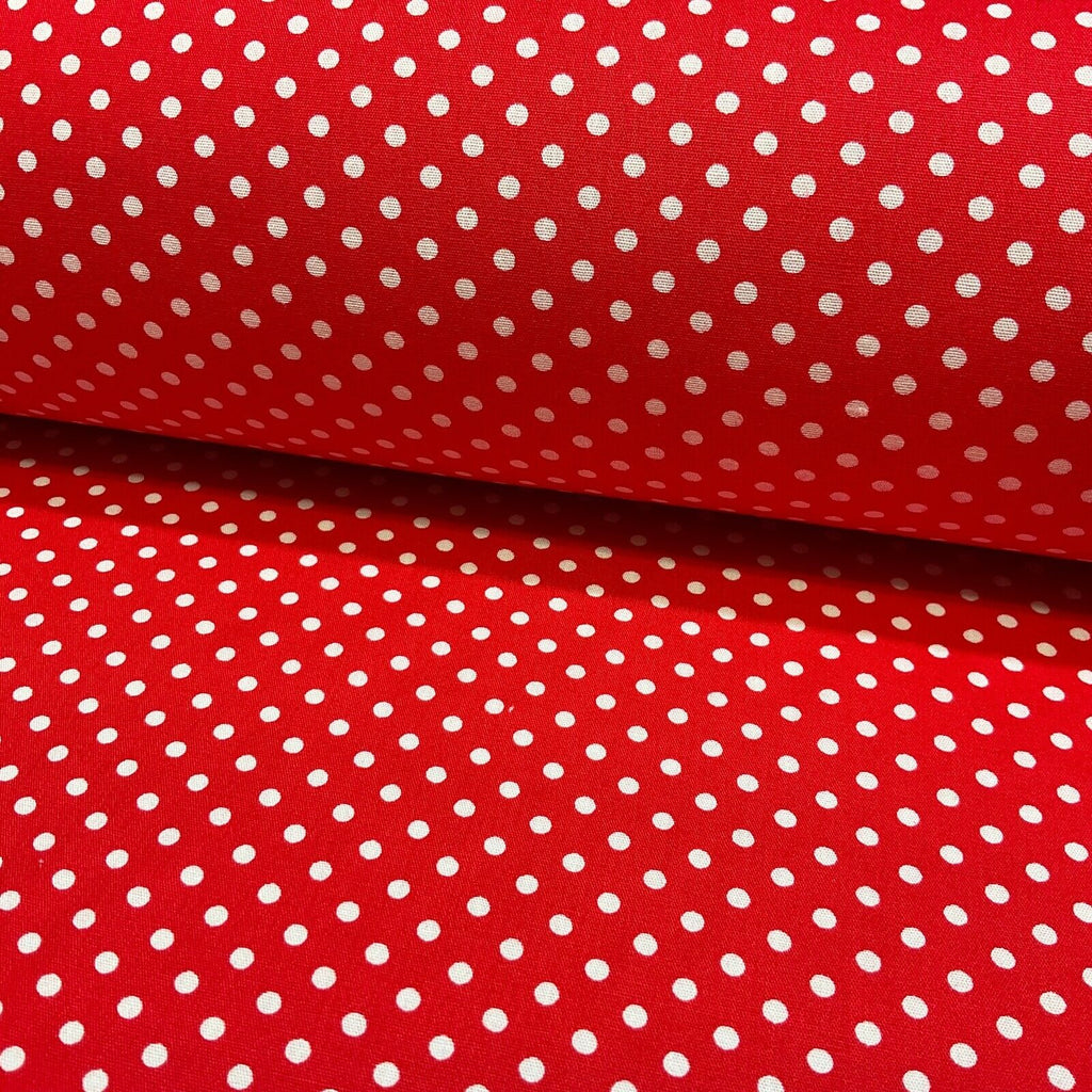 Soft Touch 100% Cotton 4mm pin Spot Dot printed dress fabric M1646