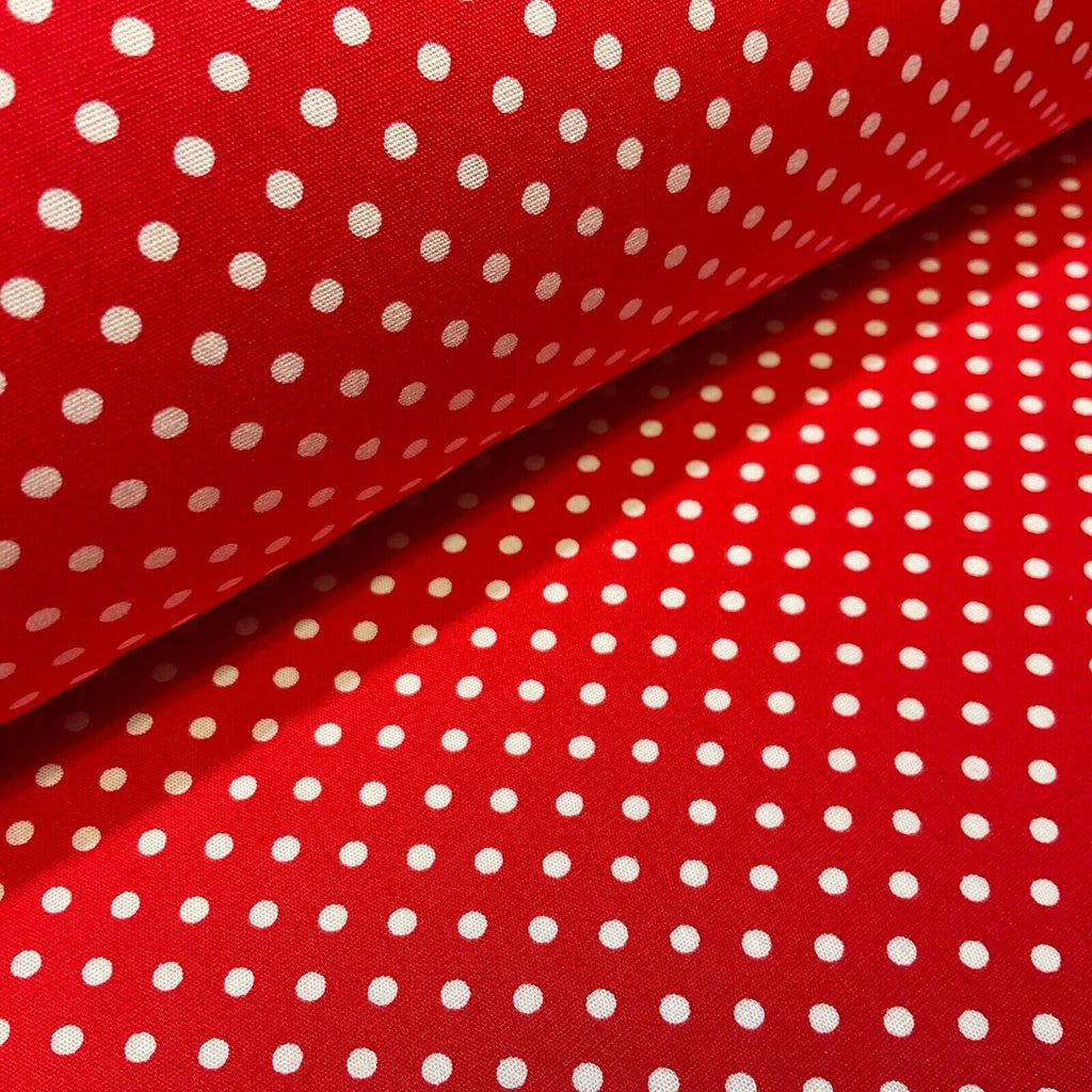 Soft Touch 100% Cotton 4mm pin Spot Dot printed dress fabric M1646