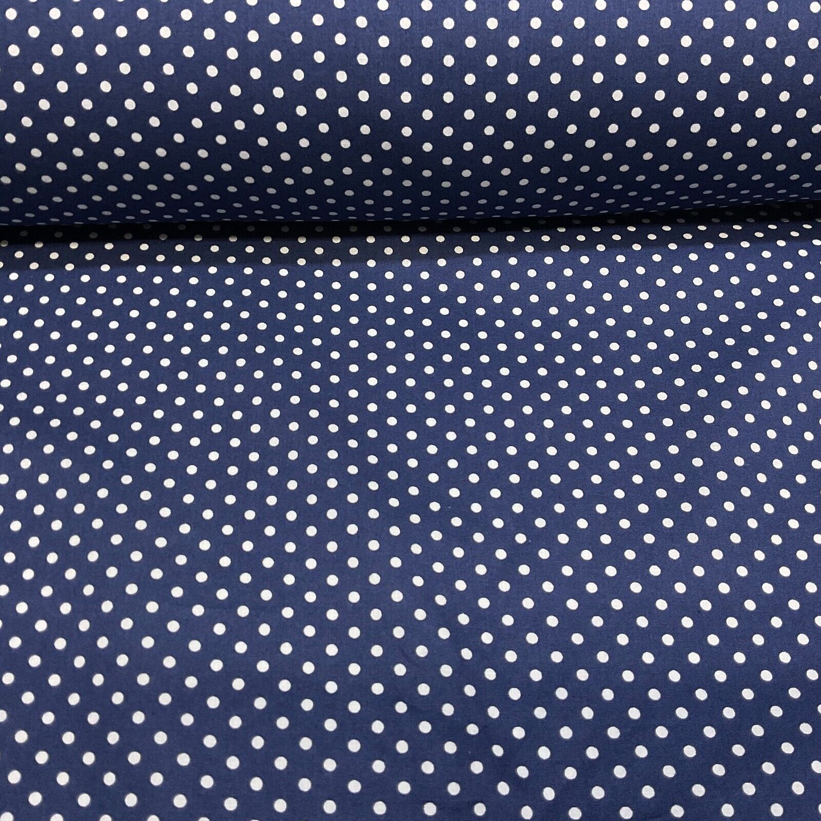 Soft Touch 100% Cotton 4mm pin Spot Dot printed dress fabric M1646