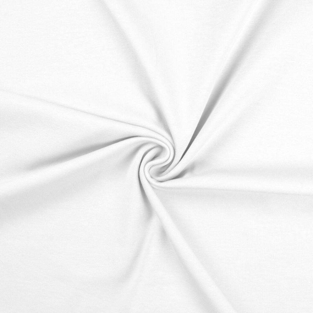 Plain Cotton stretch Jersey knit dress baby grow T-shirt fabric 155cm Wide M1654
