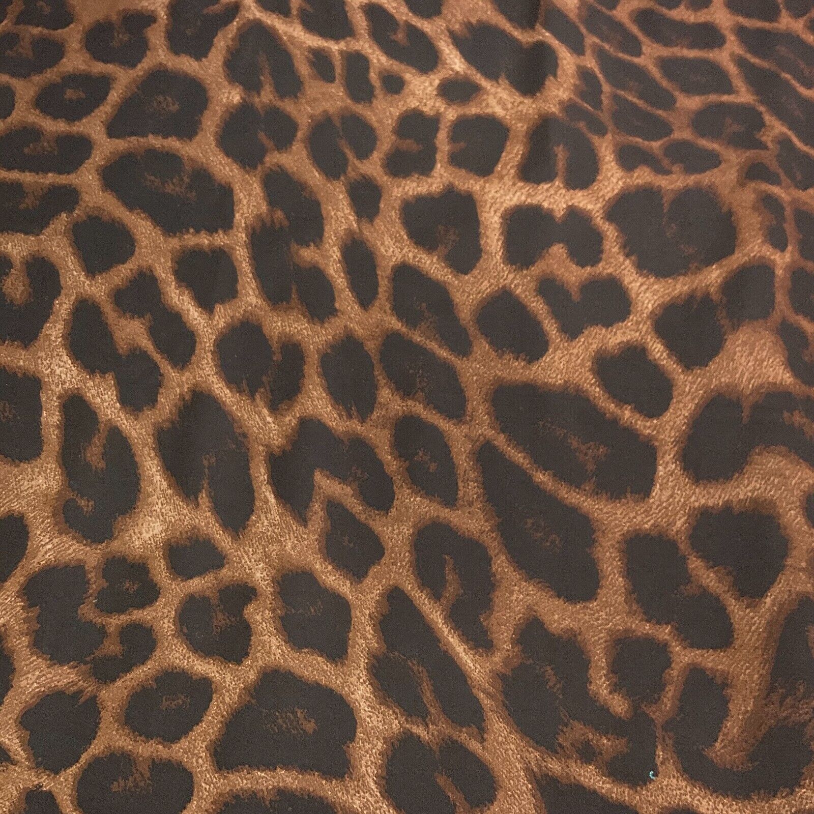 Animal Print printed chiffon leopard brown sewing scarf  fabric M1613
