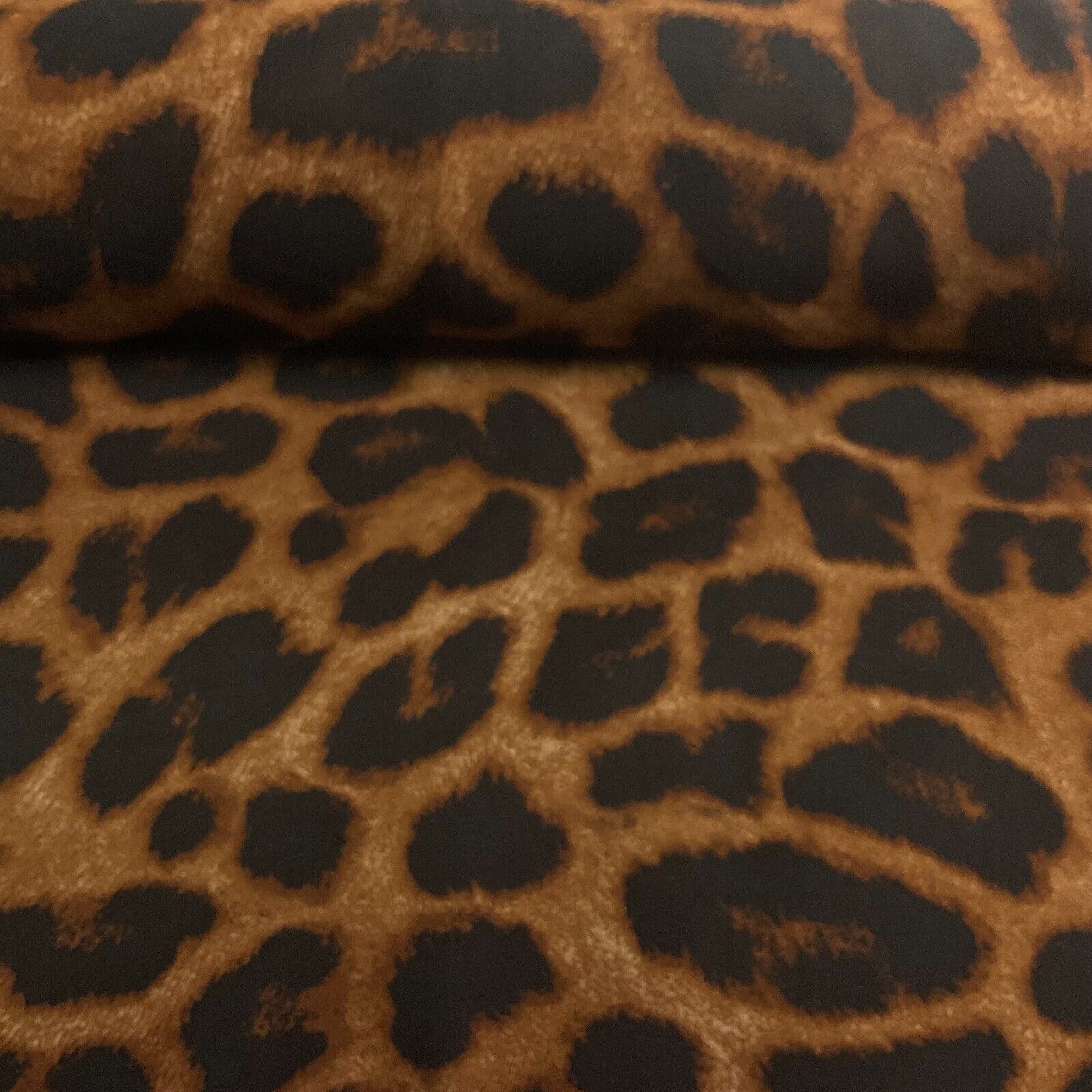 Animal Print printed chiffon leopard brown sewing scarf  fabric M1613