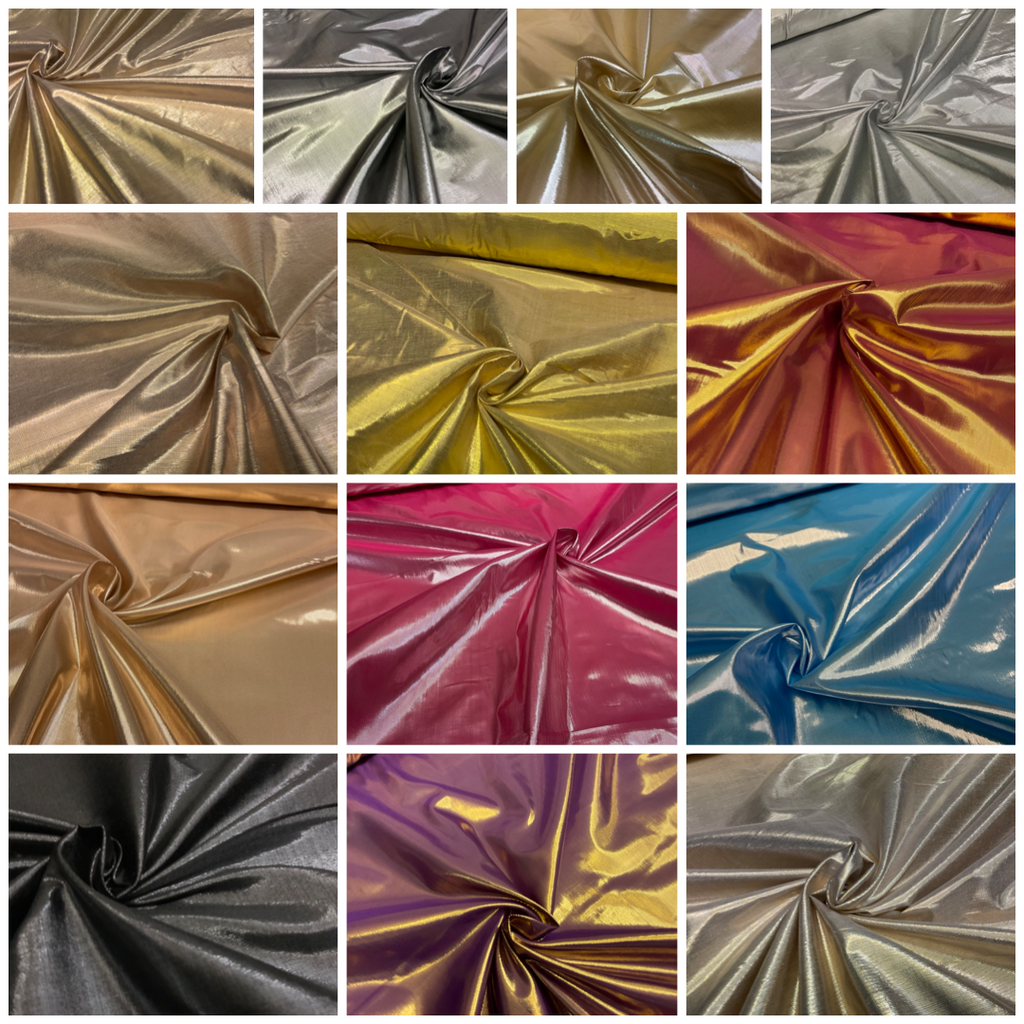 Metallic Lurex shiny foil lame fancy costume dress craft fabric M1669