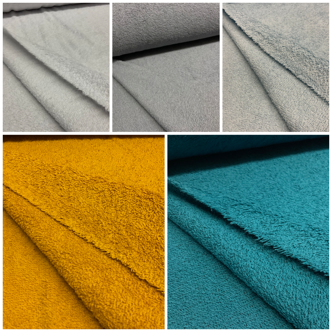 Plain Cotton Towelling ideal for towels, beach towels gowns 157cm M1667