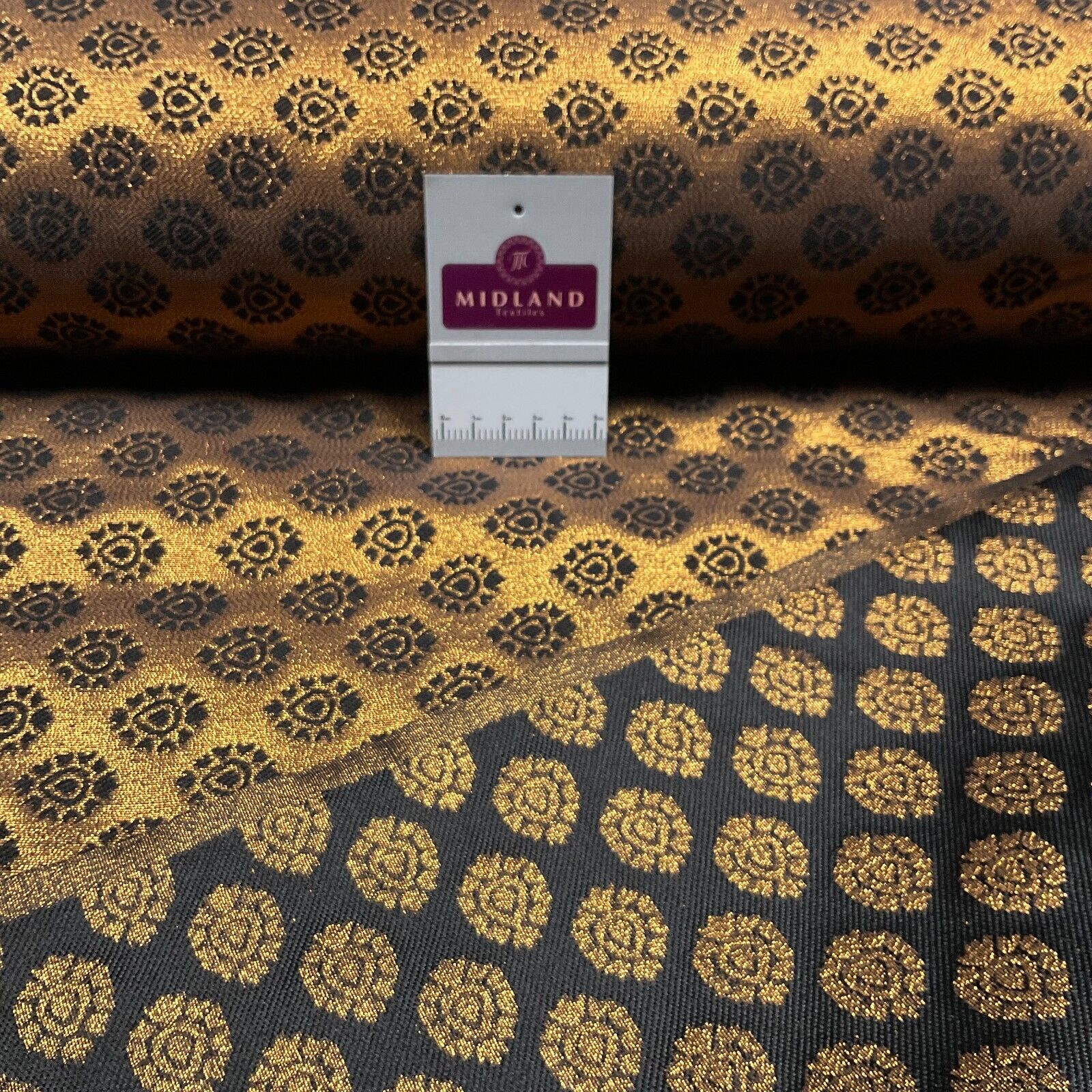 Indian Banarsi fabric Brocade Geometric waistcoat wedding 125cm wide M1688