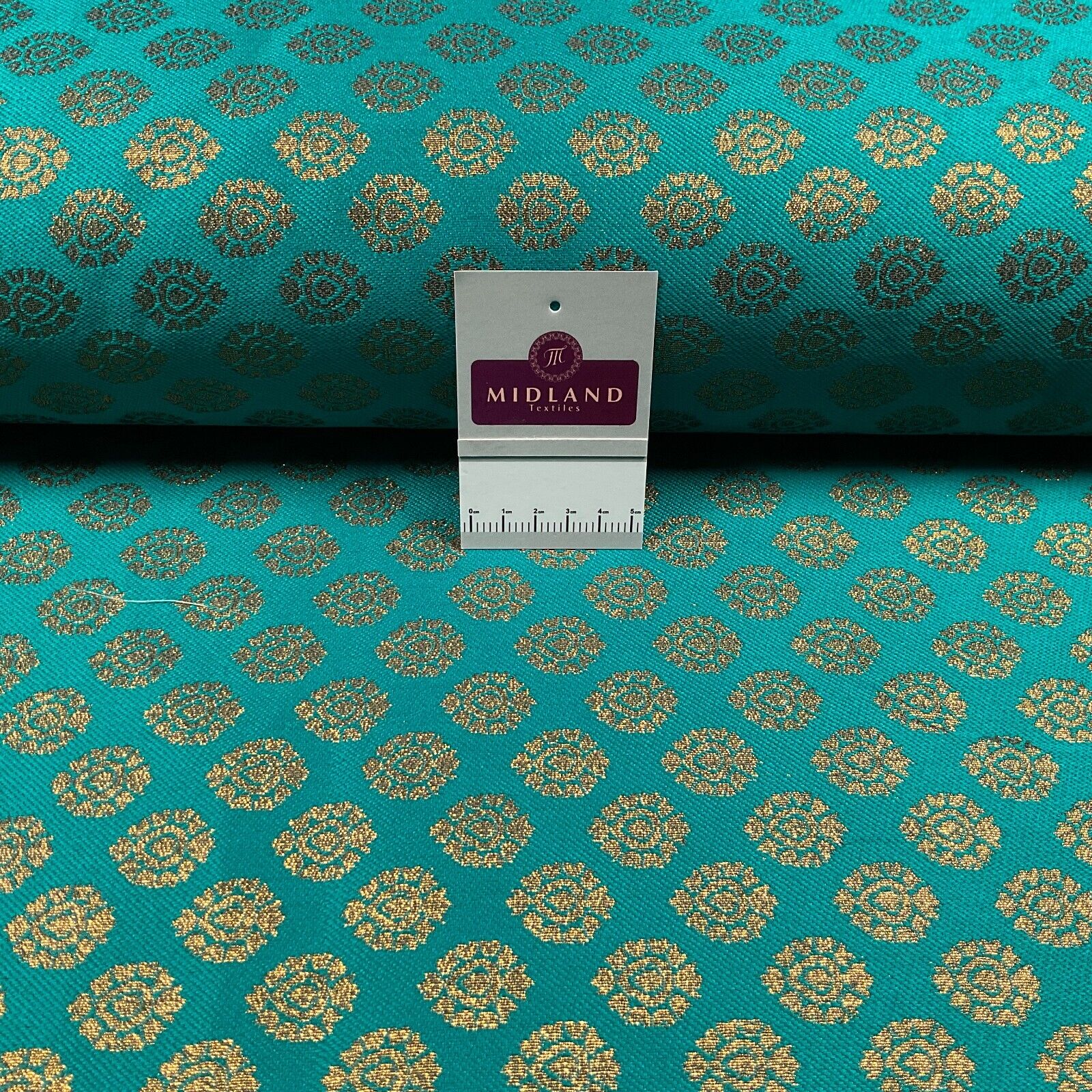 Indian Banarsi fabric Brocade Geometric waistcoat wedding 125cm wide M1688