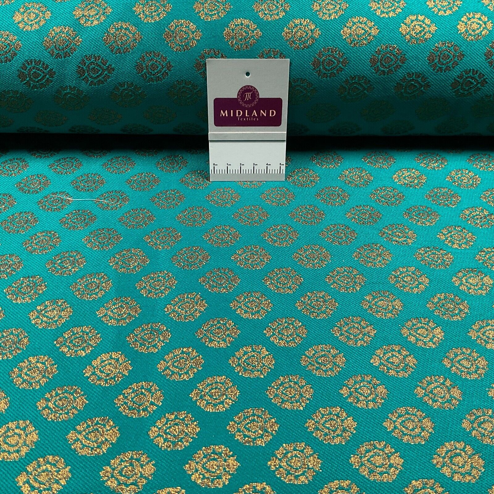 Indian Banarsi fabric Brocade Geometric waistcoat wedding 125cm wide M1688