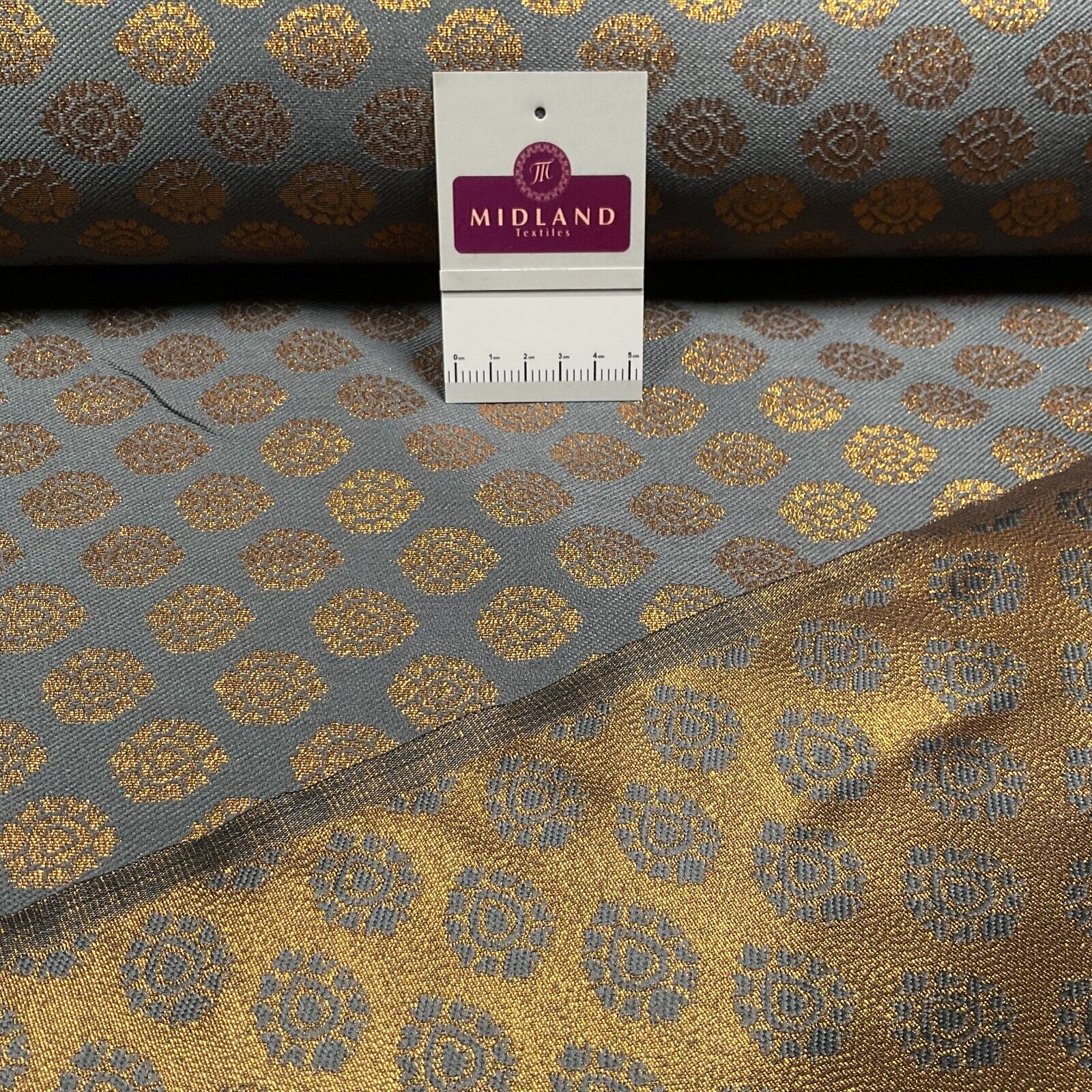 Indian Banarsi fabric Brocade Geometric waistcoat wedding 125cm wide M1688