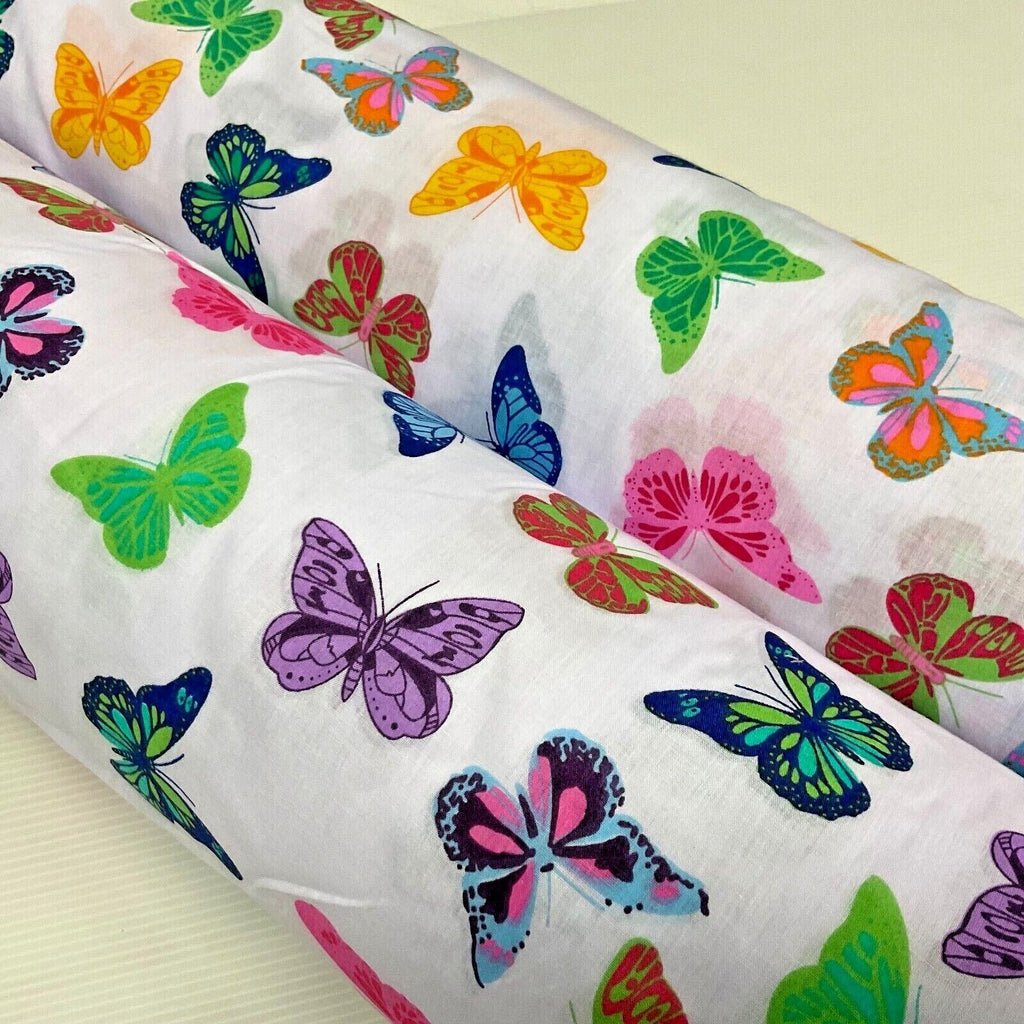 Butterflies Butterfly Insect Children's Poly cotton printed fabric 110cm M1703