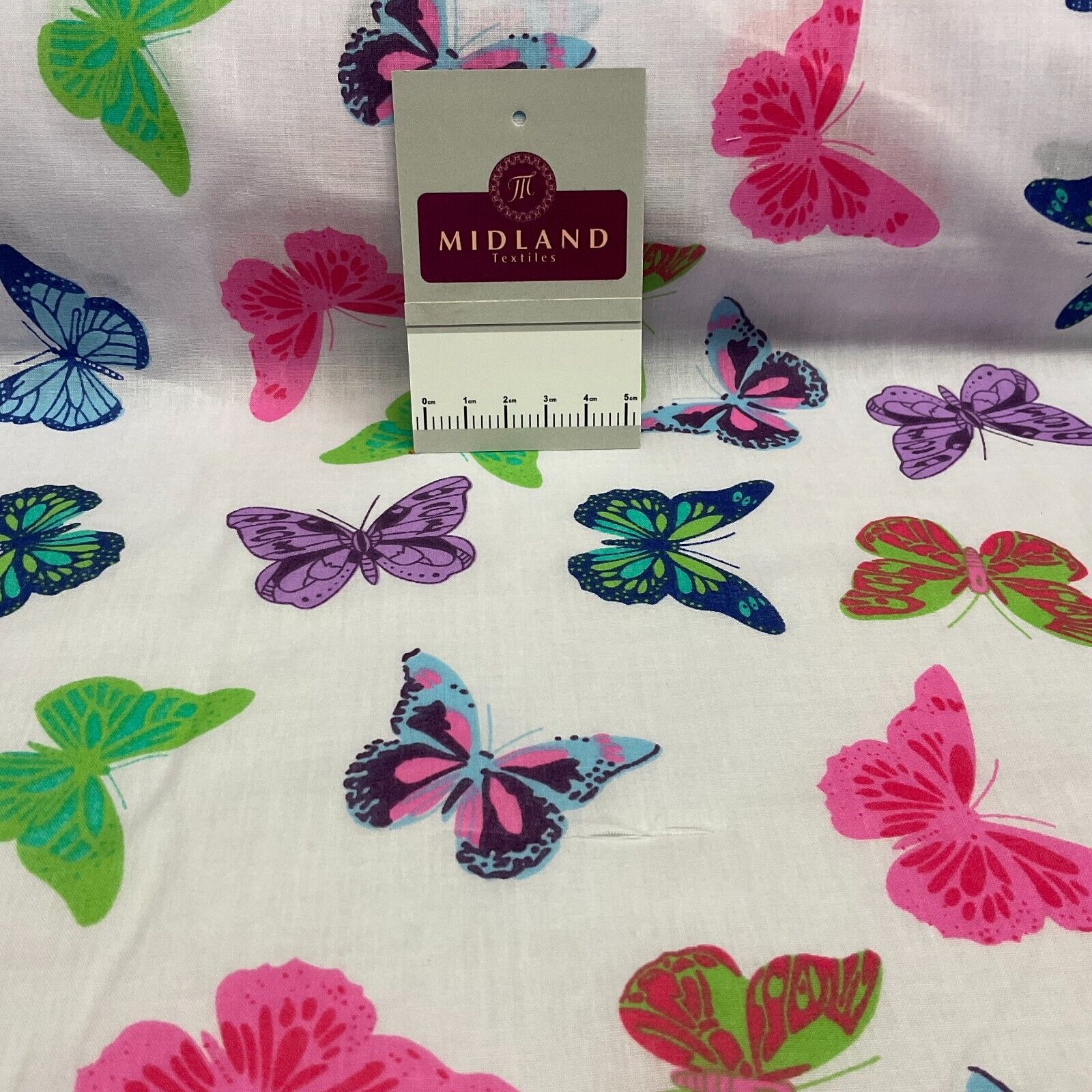 Butterflies Butterfly Insect Children's Poly cotton printed fabric 110cm M1703
