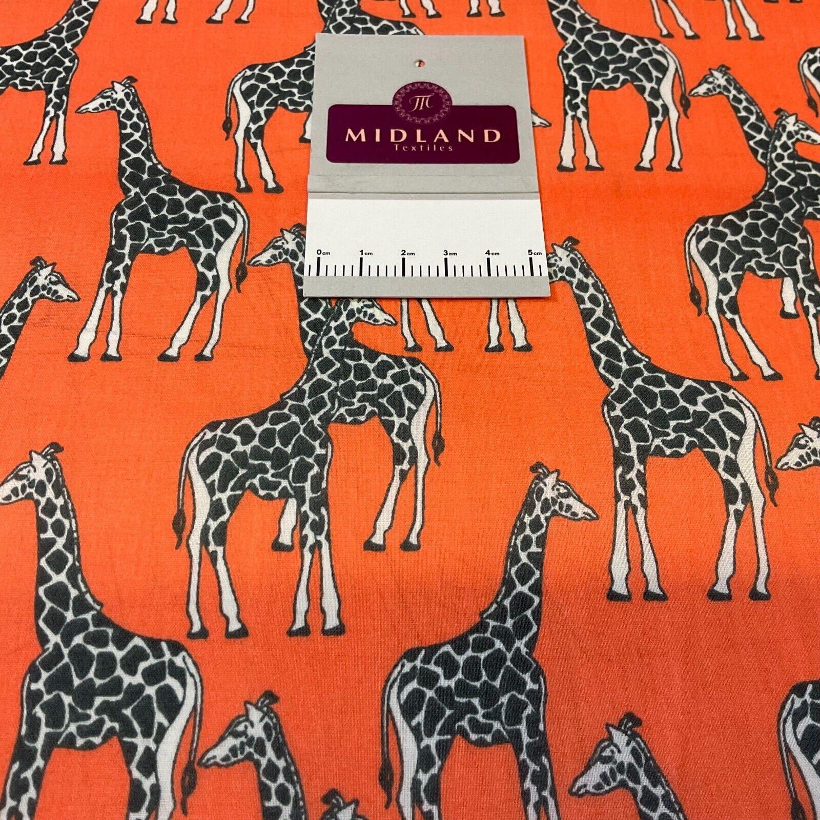 Giraffe Animals  Poly cotton printed fabric 110cm Wide M1706