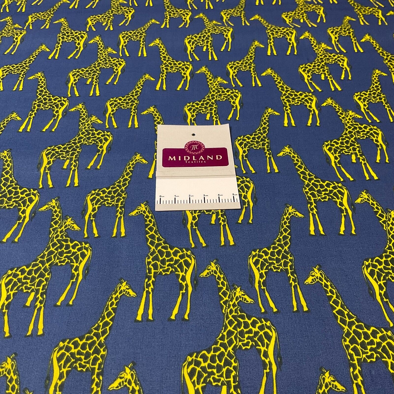 Giraffe Animals  Poly cotton printed fabric 110cm Wide M1706