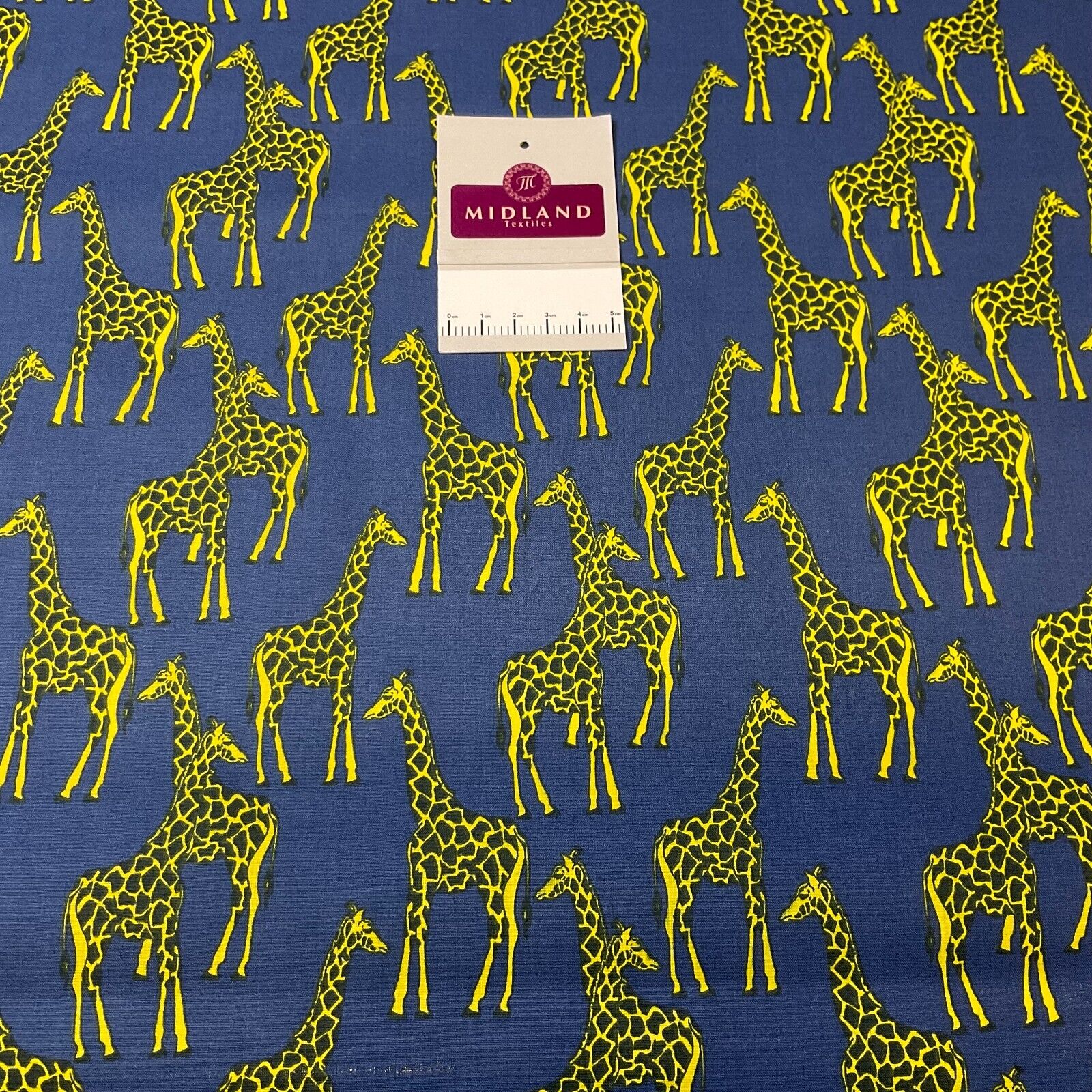 Giraffe Animals  Poly cotton printed fabric 110cm Wide M1706