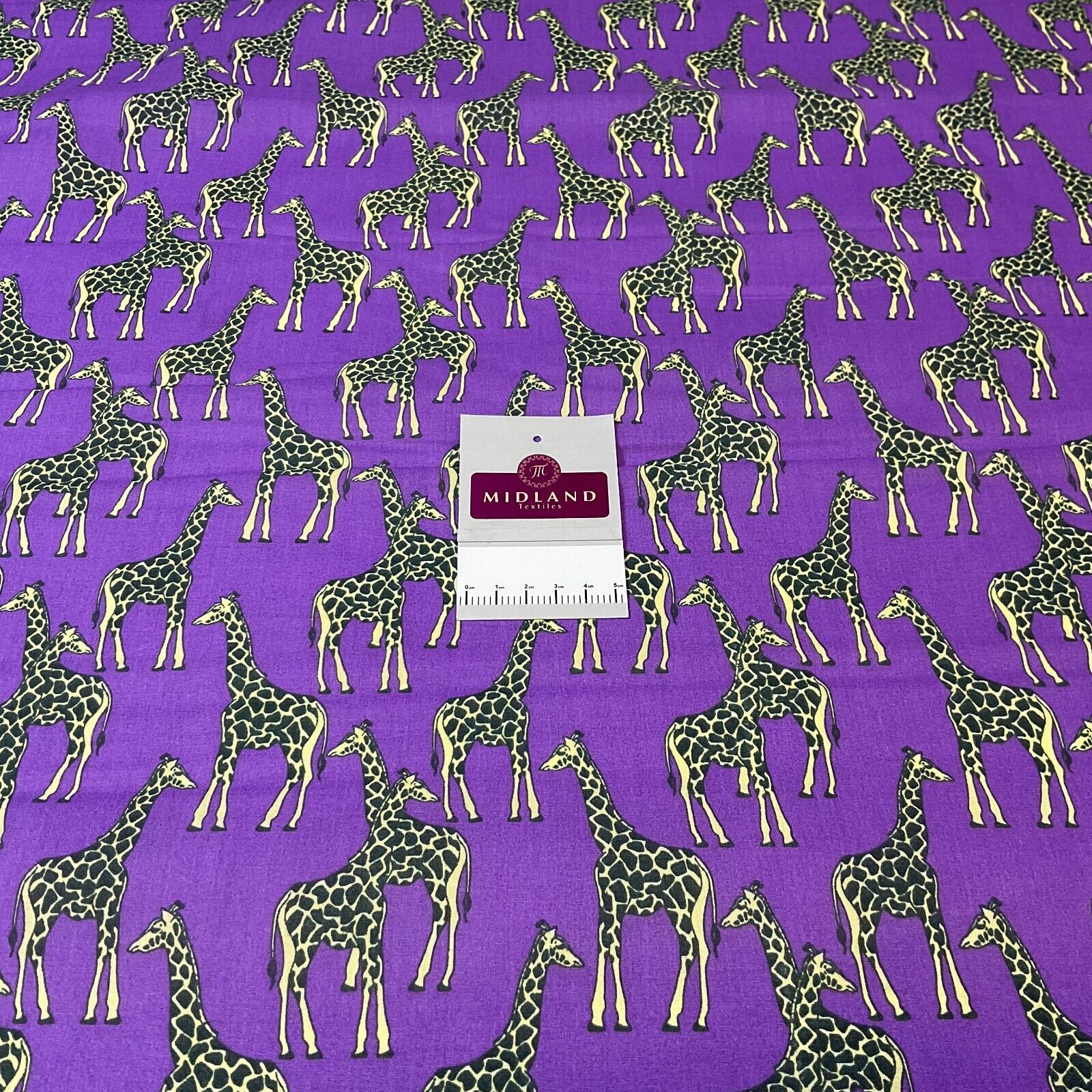Giraffe Animals  Poly cotton printed fabric 110cm Wide M1706