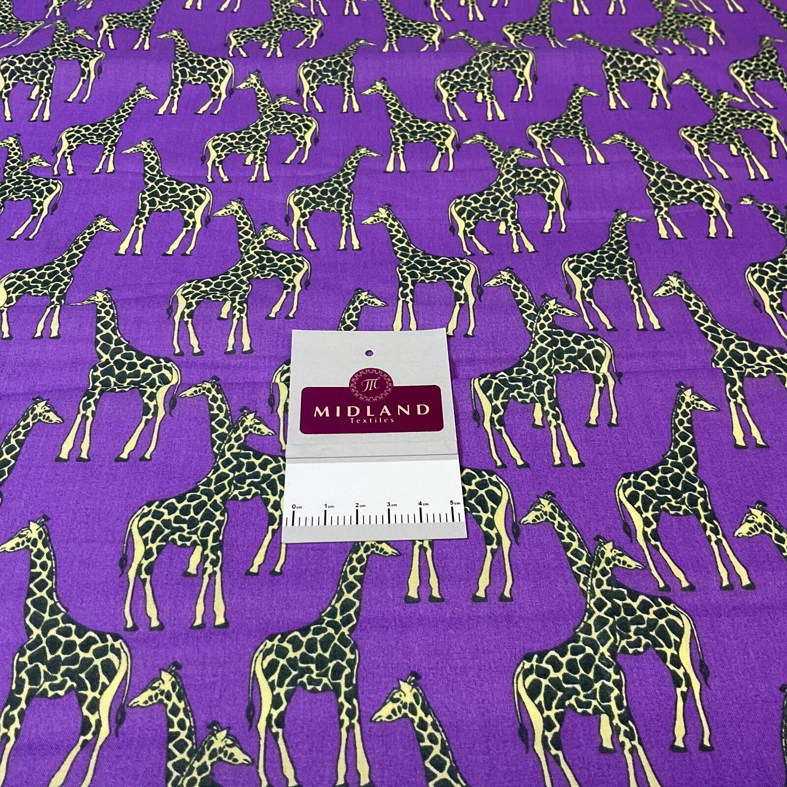 Giraffe Animals  Poly cotton printed fabric 110cm Wide M1706