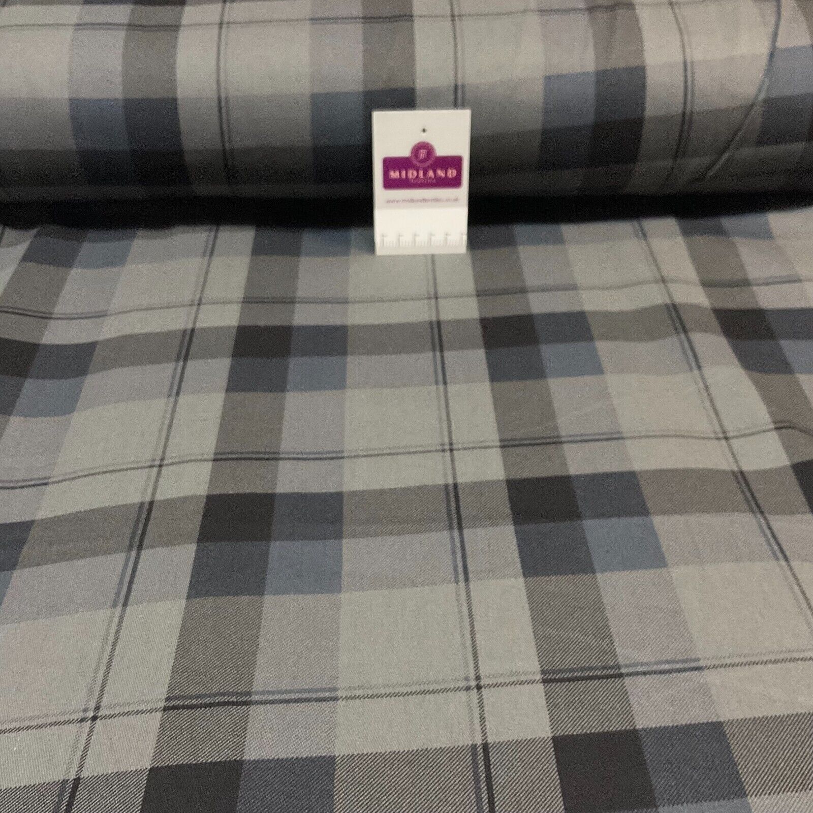 Plaid Scottish tartan Check Cotton Drill upholstery workwear Fabric 150 cm M1718