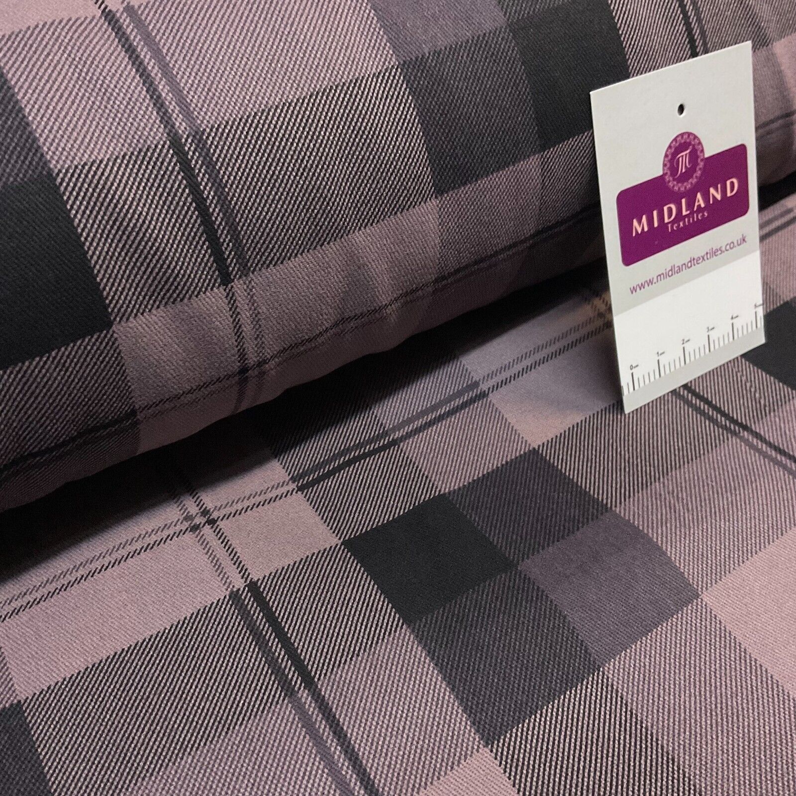 Plaid Scottish tartan Check Cotton Drill upholstery workwear Fabric 150 cm M1718