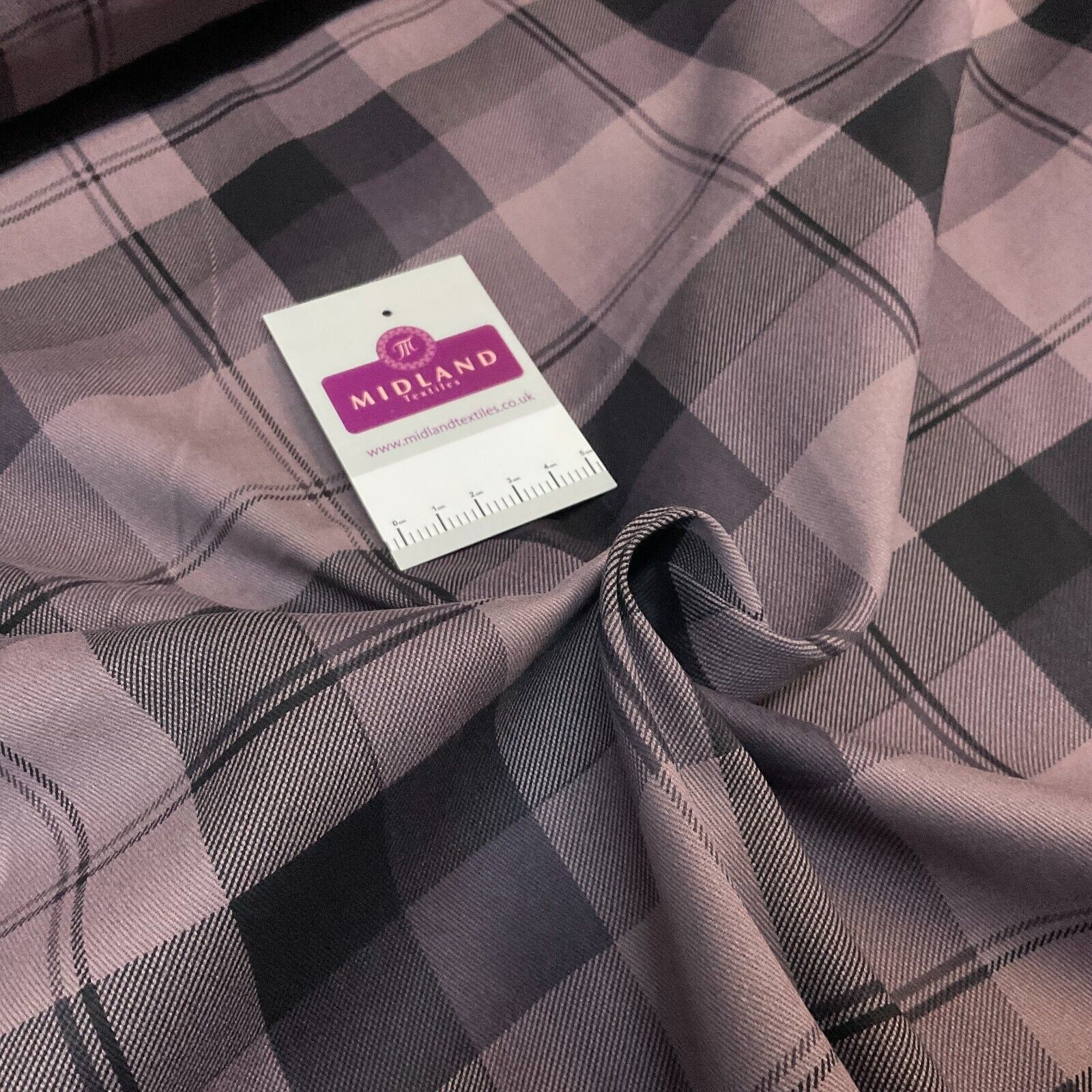 Plaid Scottish tartan Check Cotton Drill upholstery workwear Fabric 150 cm M1718