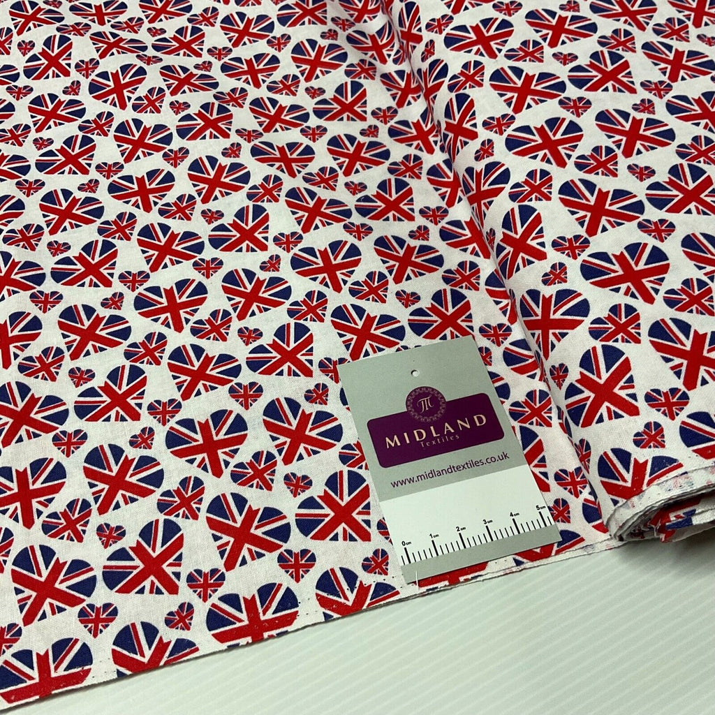 British Coronation Theme 100% cotton printed Quilting fabric M1722