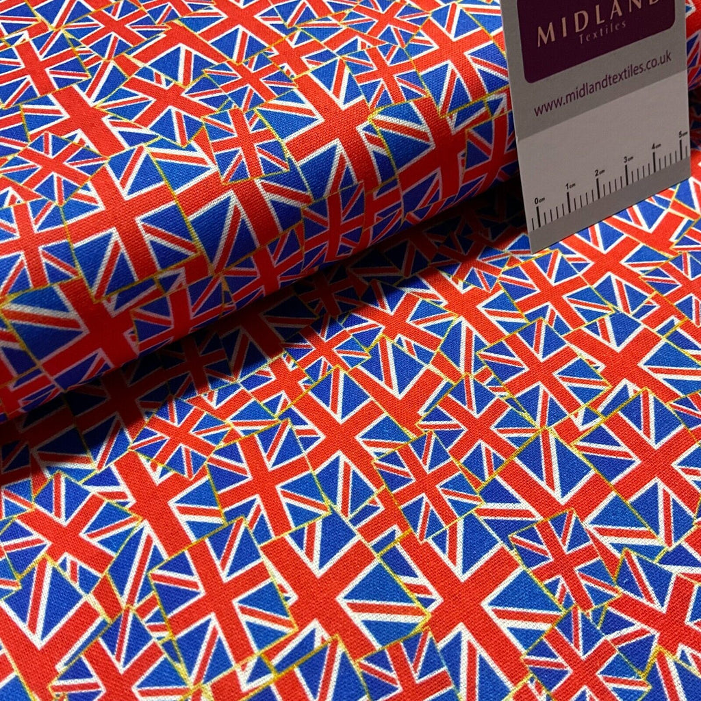 British Coronation Theme 100% cotton printed Quilting fabric M1722