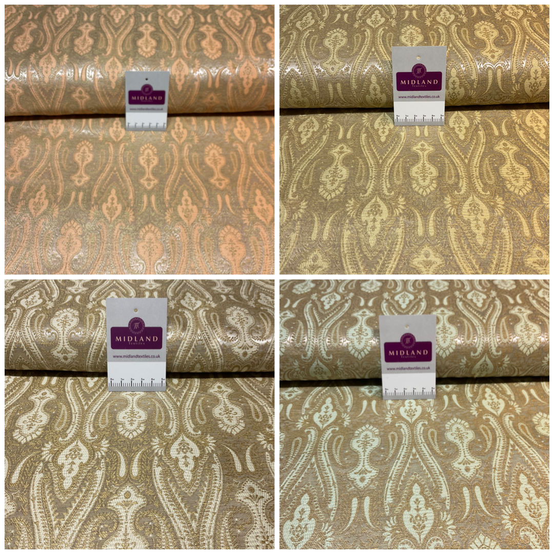 Indian Banarsi Brocade wedding double paisley ornate fabric 150cm wide M1728