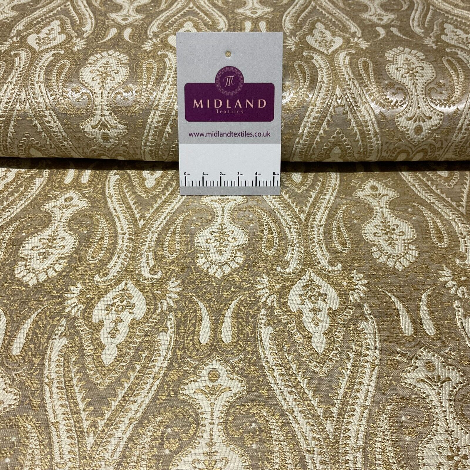 Indian Banarsi Brocade wedding double paisley ornate fabric 150cm wide M1728