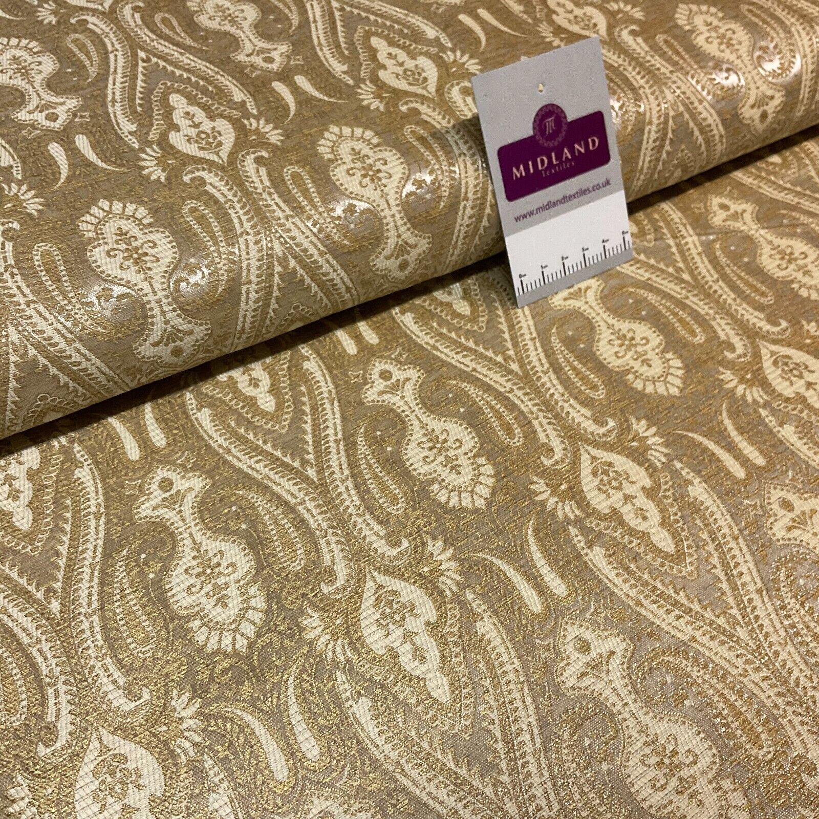 Indian Banarsi Brocade wedding double paisley ornate fabric 150cm wide M1728