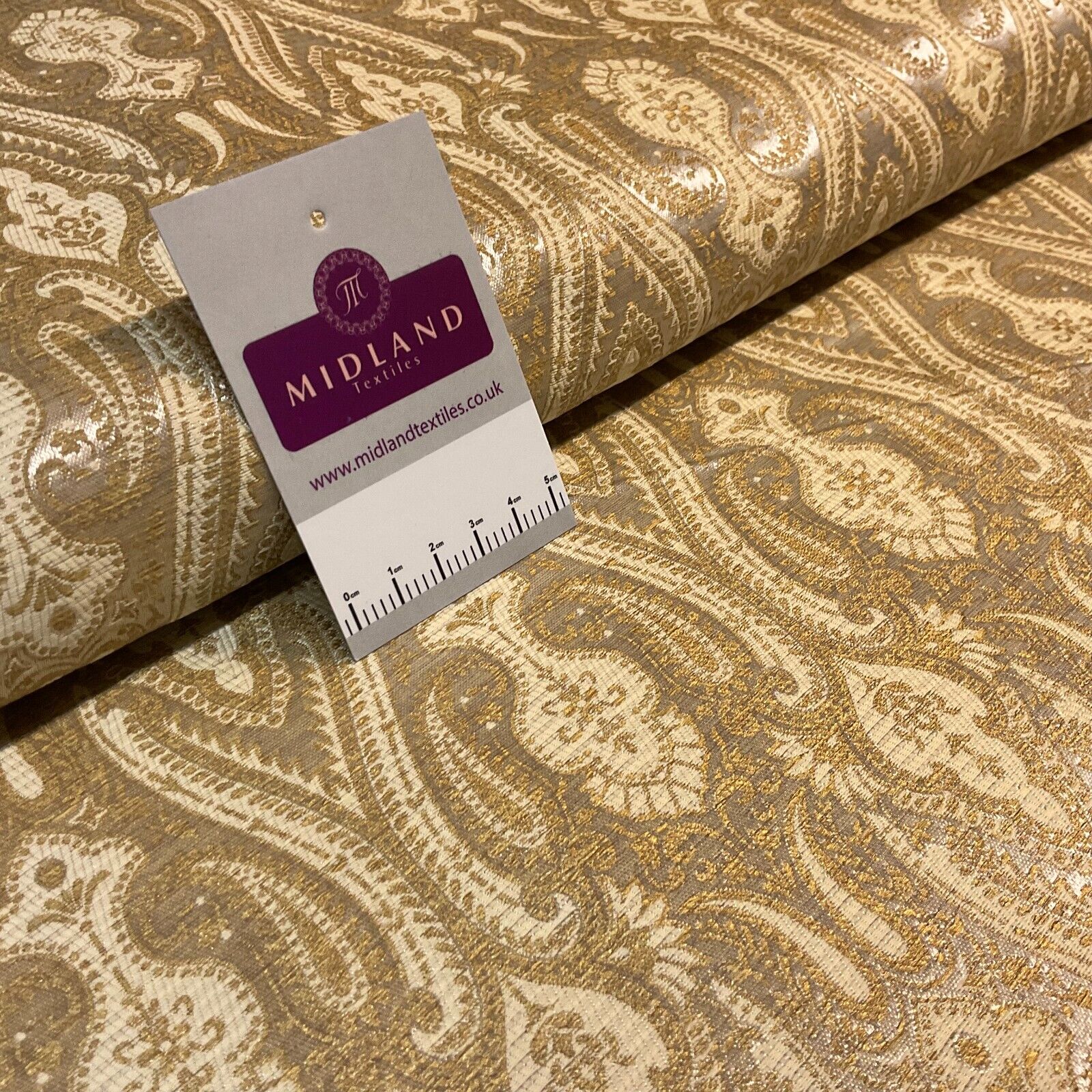 Indian Banarsi Brocade wedding double paisley ornate fabric 150cm wide M1728