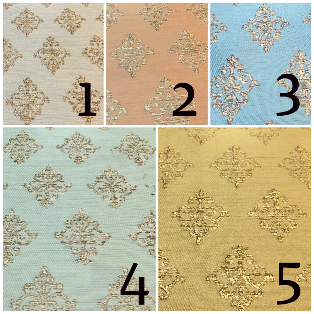 Indian Banarsi fabric Brocade Gold Ornate wedding 150cm wide M1727